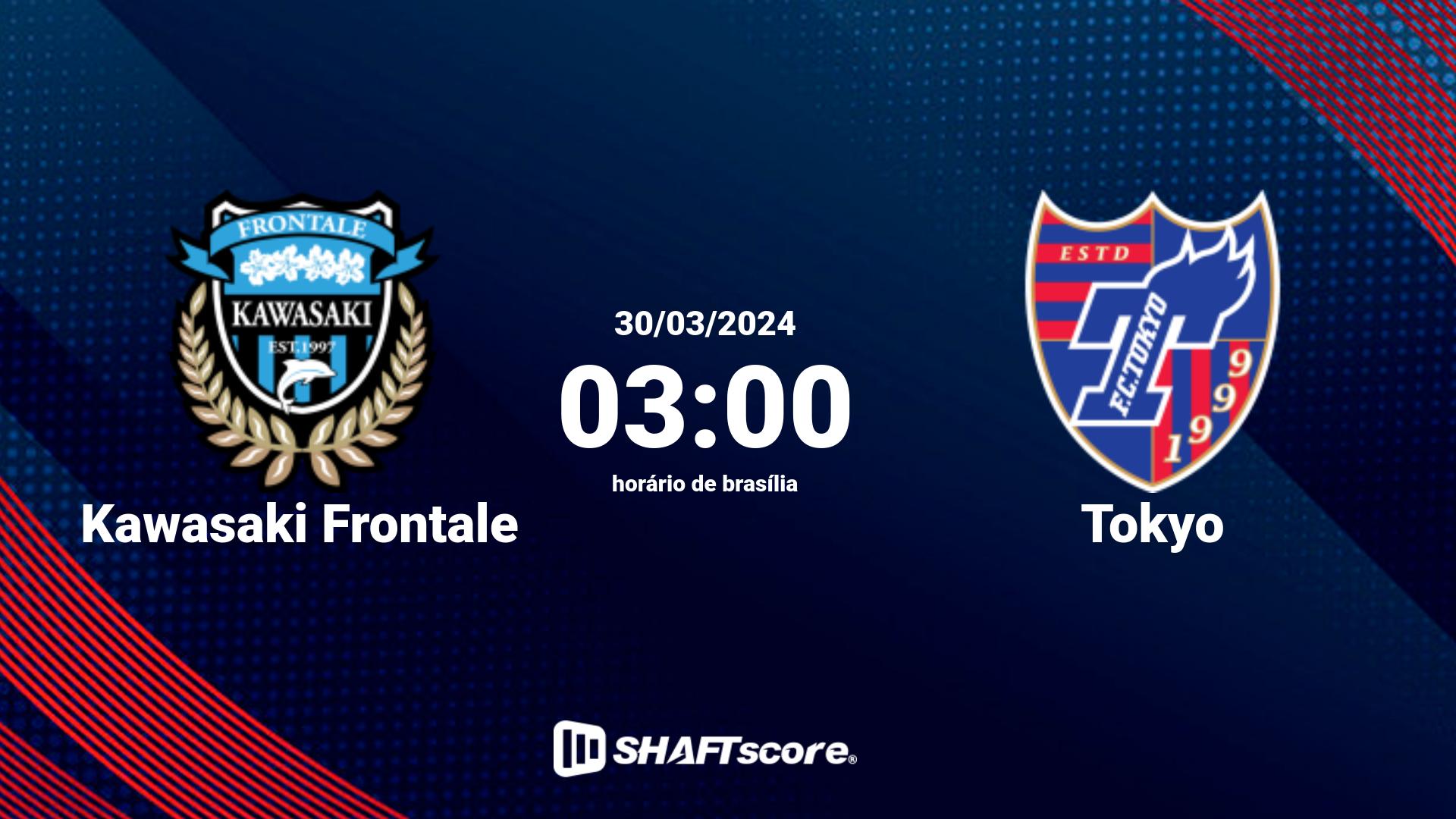 Estatísticas do jogo Kawasaki Frontale vs Tokyo 30.03 03:00