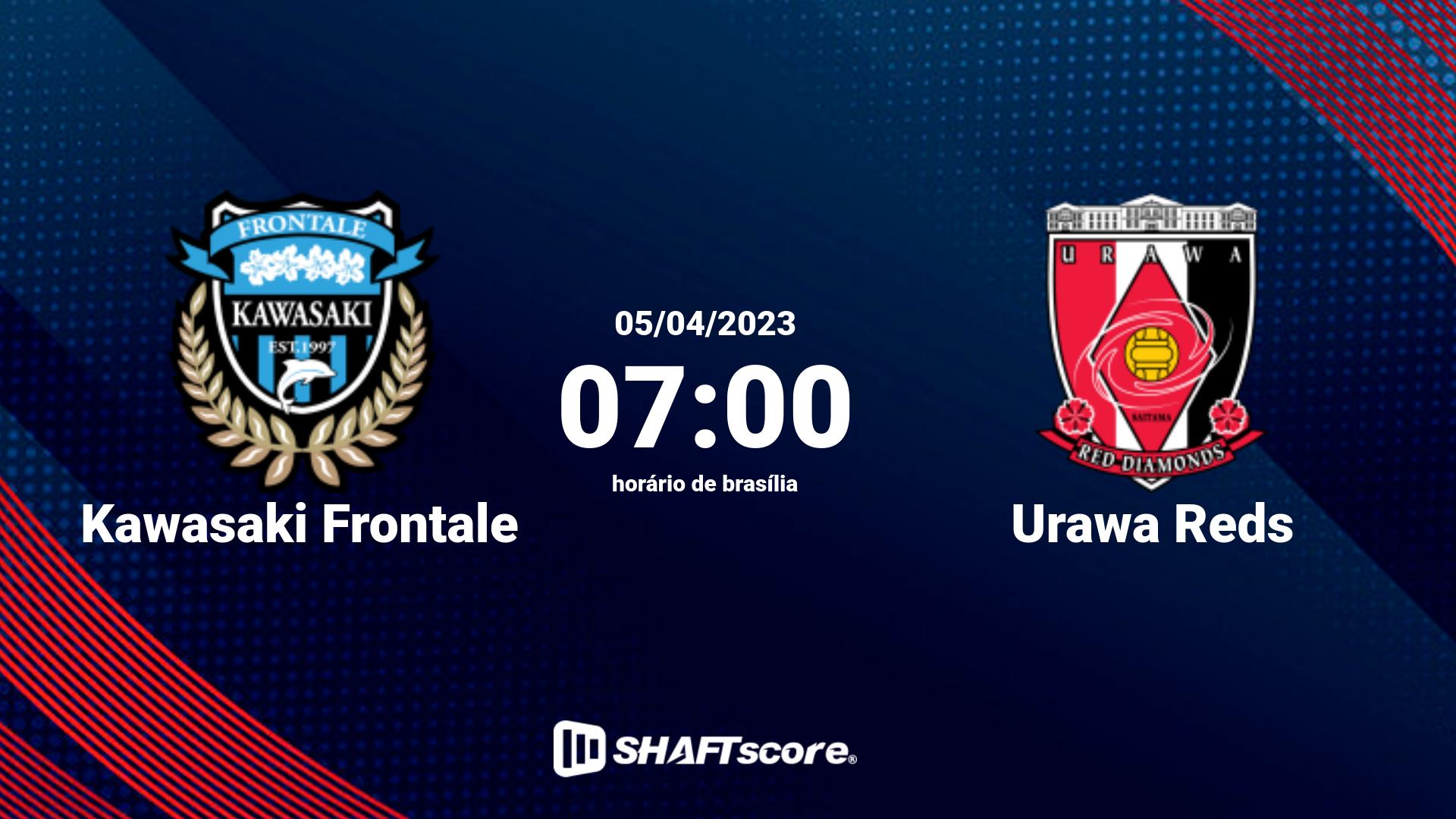 Estatísticas do jogo Kawasaki Frontale vs Urawa Reds 05.04 07:00