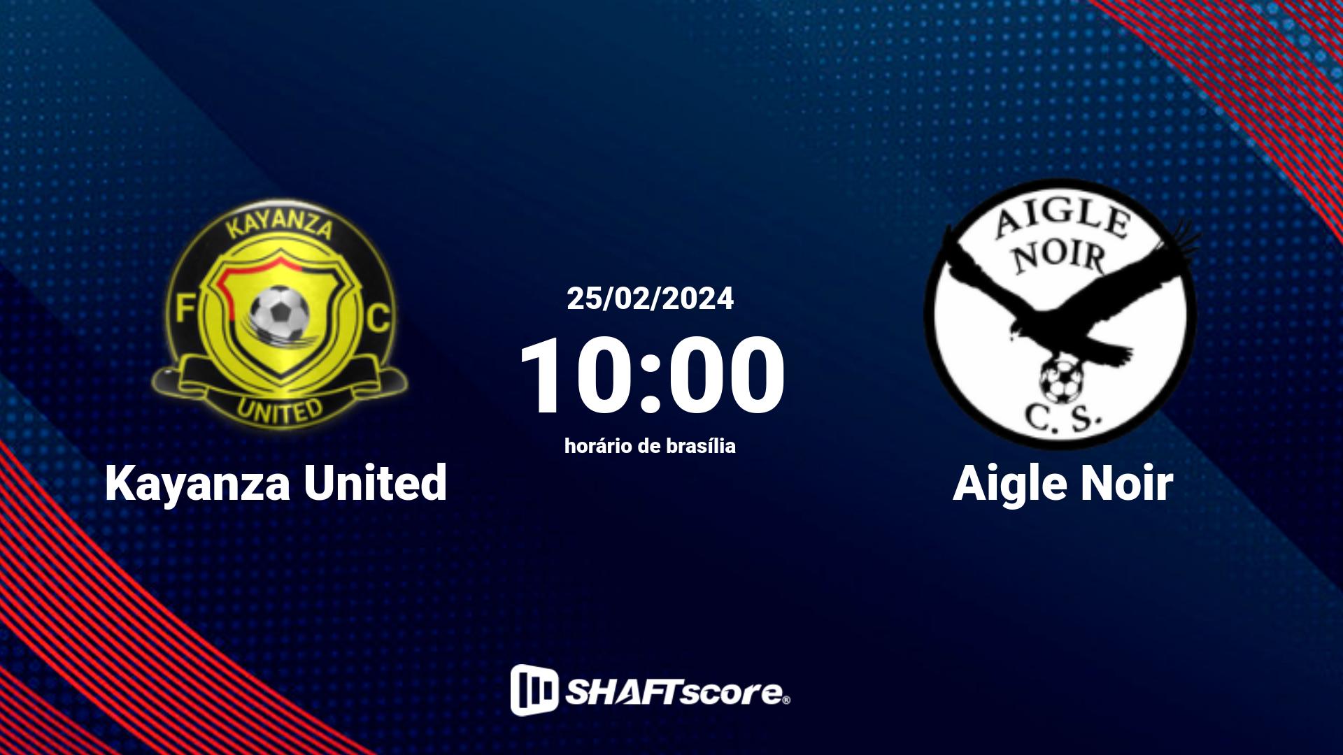 Estatísticas do jogo Kayanza United vs Aigle Noir 25.02 10:00