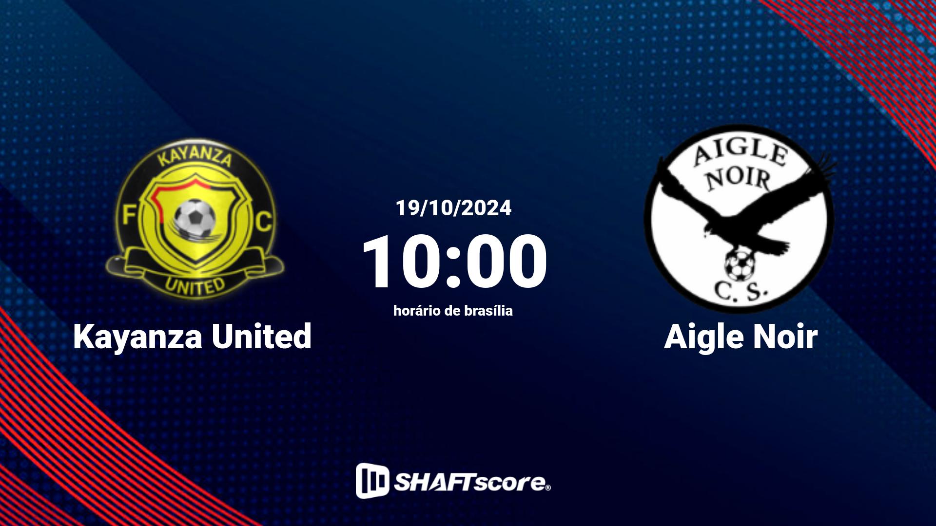 Estatísticas do jogo Kayanza United vs Aigle Noir 19.10 10:00