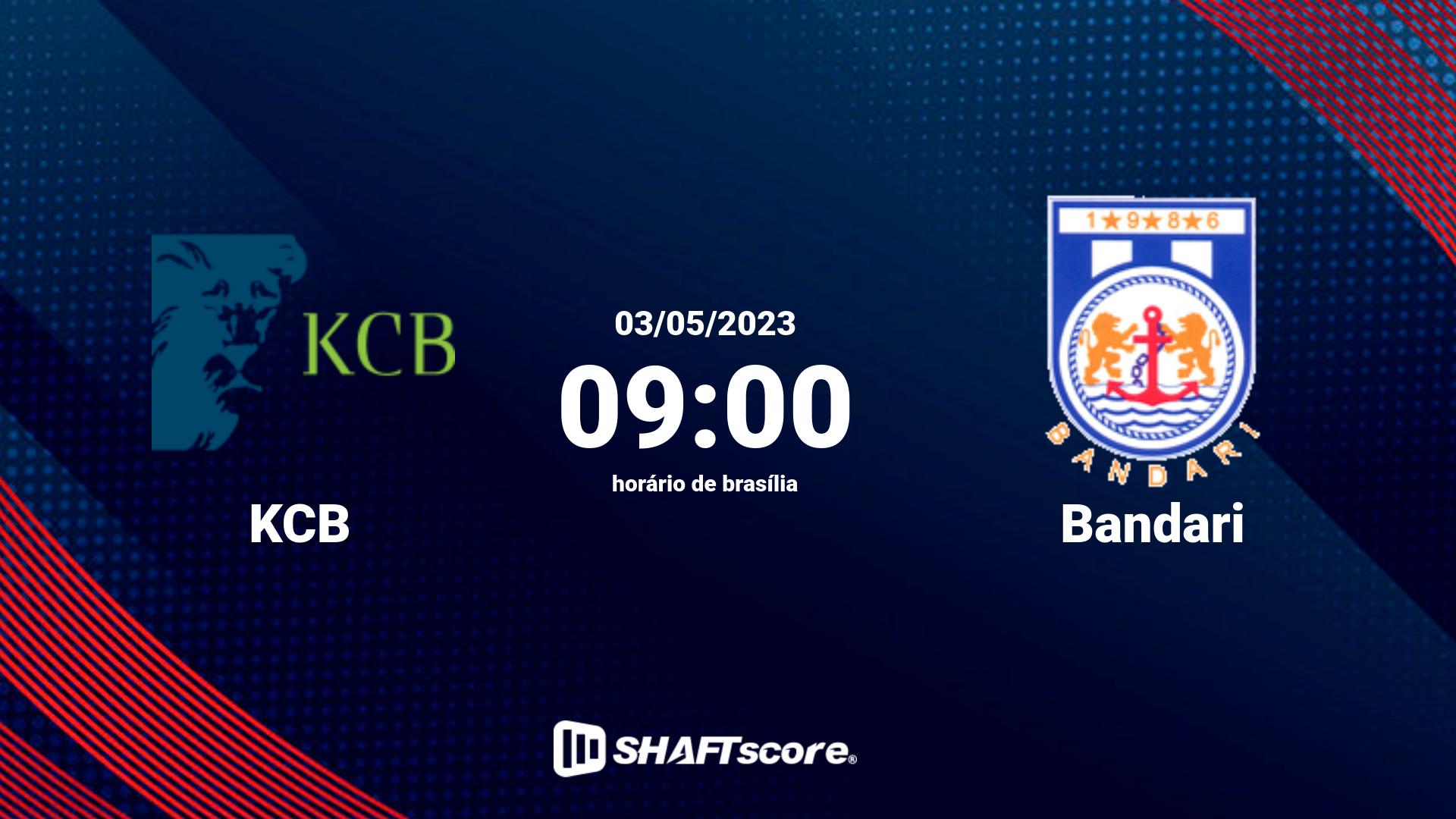 Estatísticas do jogo KCB vs Bandari 03.05 09:00