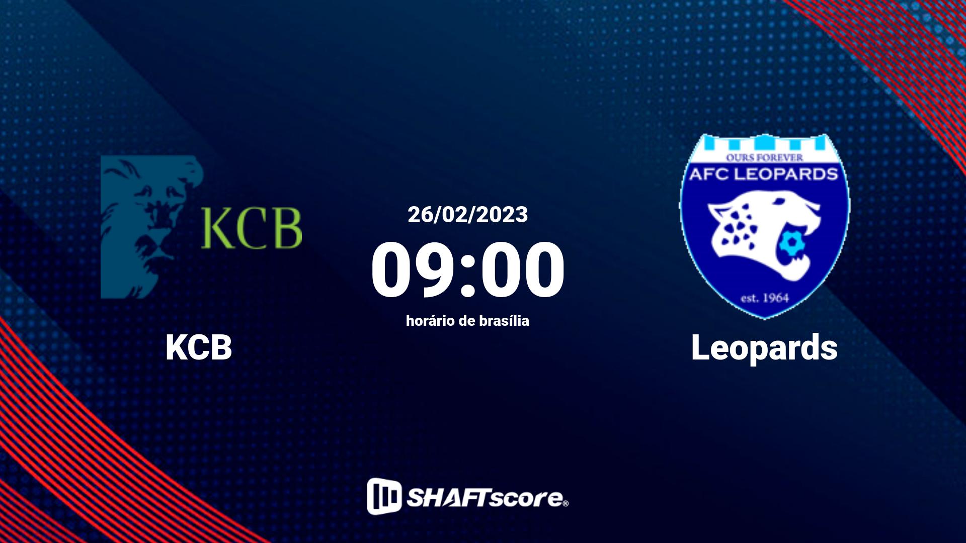 Estatísticas do jogo KCB vs Leopards 26.02 09:00