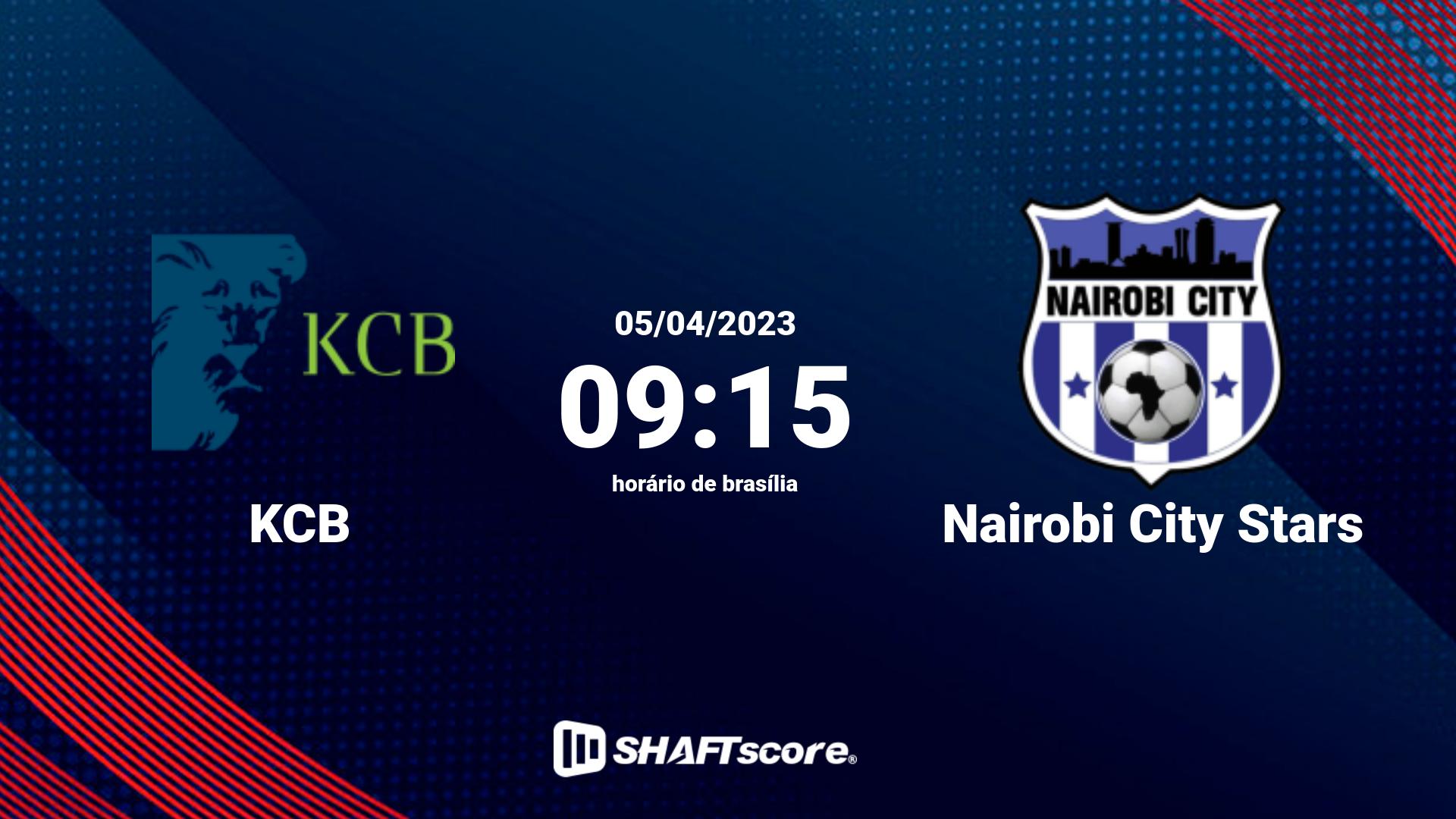 Estatísticas do jogo KCB vs Nairobi City Stars 05.04 09:15