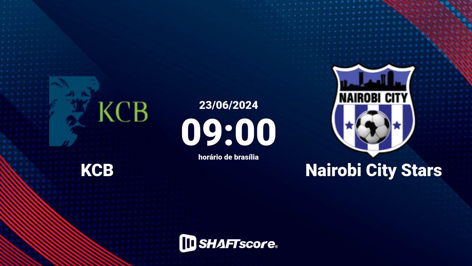 Estatísticas do jogo KCB vs Nairobi City Stars 23.06 09:00