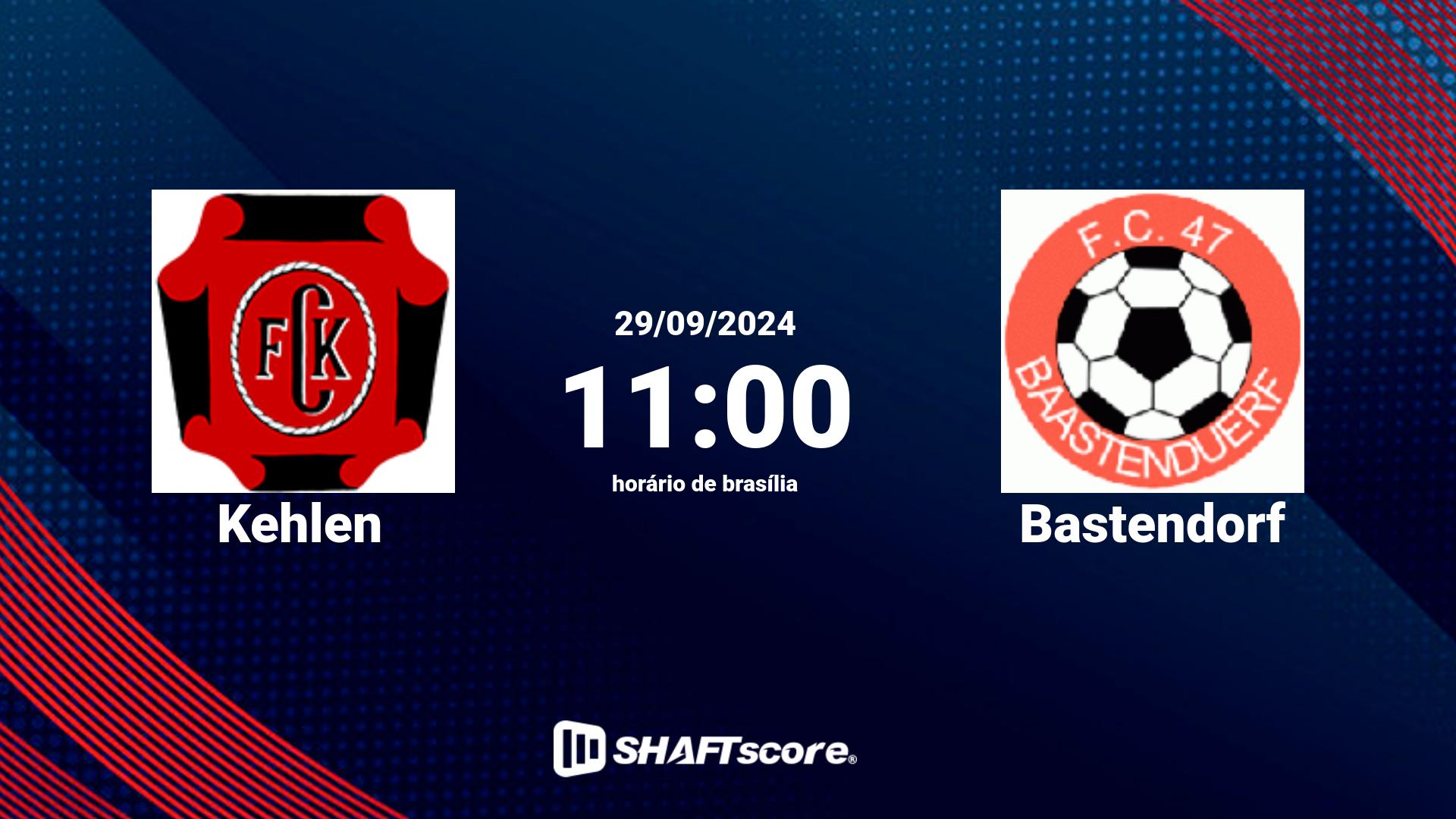 Estatísticas do jogo Kehlen vs Bastendorf 29.09 11:00