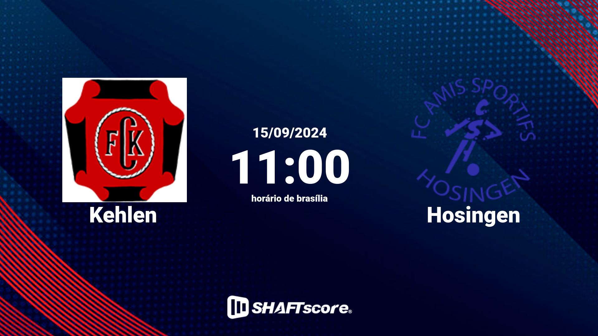 Estatísticas do jogo Kehlen vs Hosingen 15.09 11:00