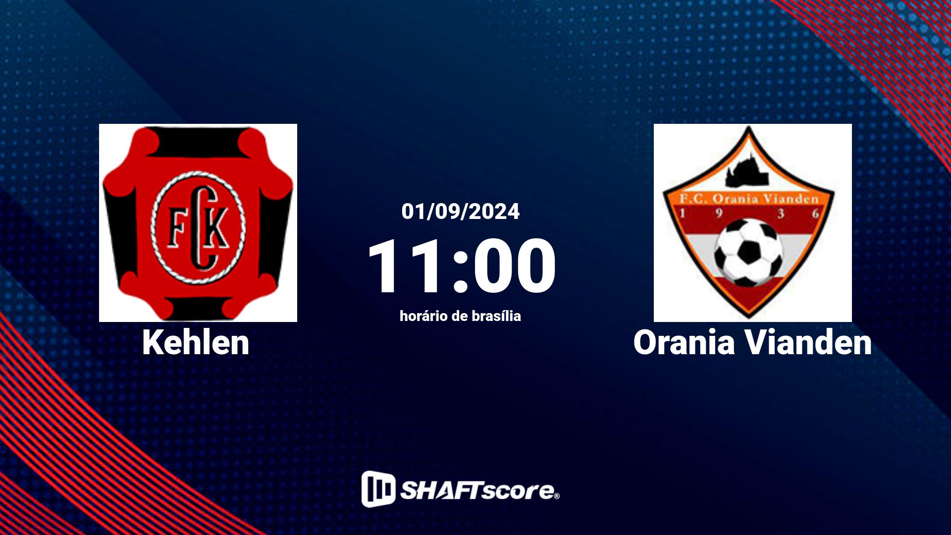 Estatísticas do jogo Kehlen vs Orania Vianden 01.09 11:00