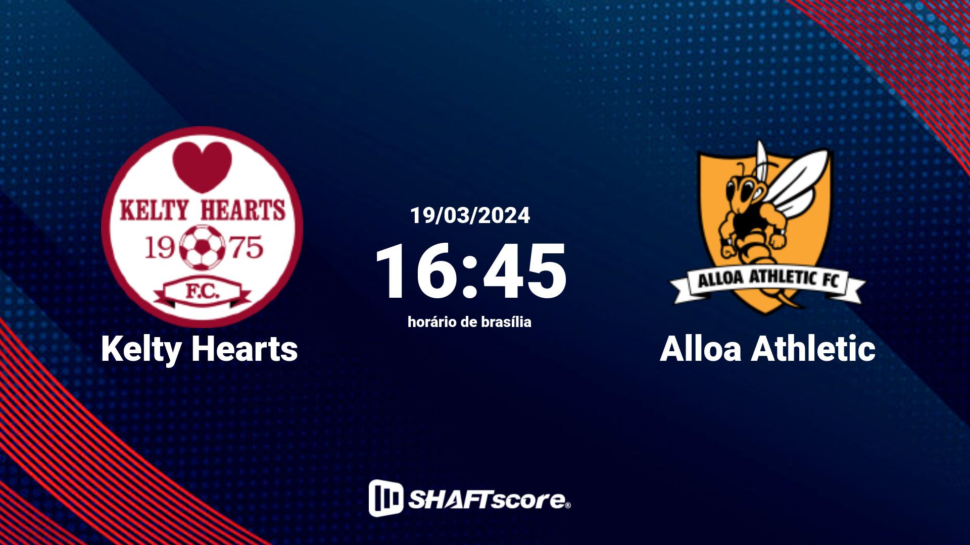 Estatísticas do jogo Kelty Hearts vs Alloa Athletic 19.03 16:45