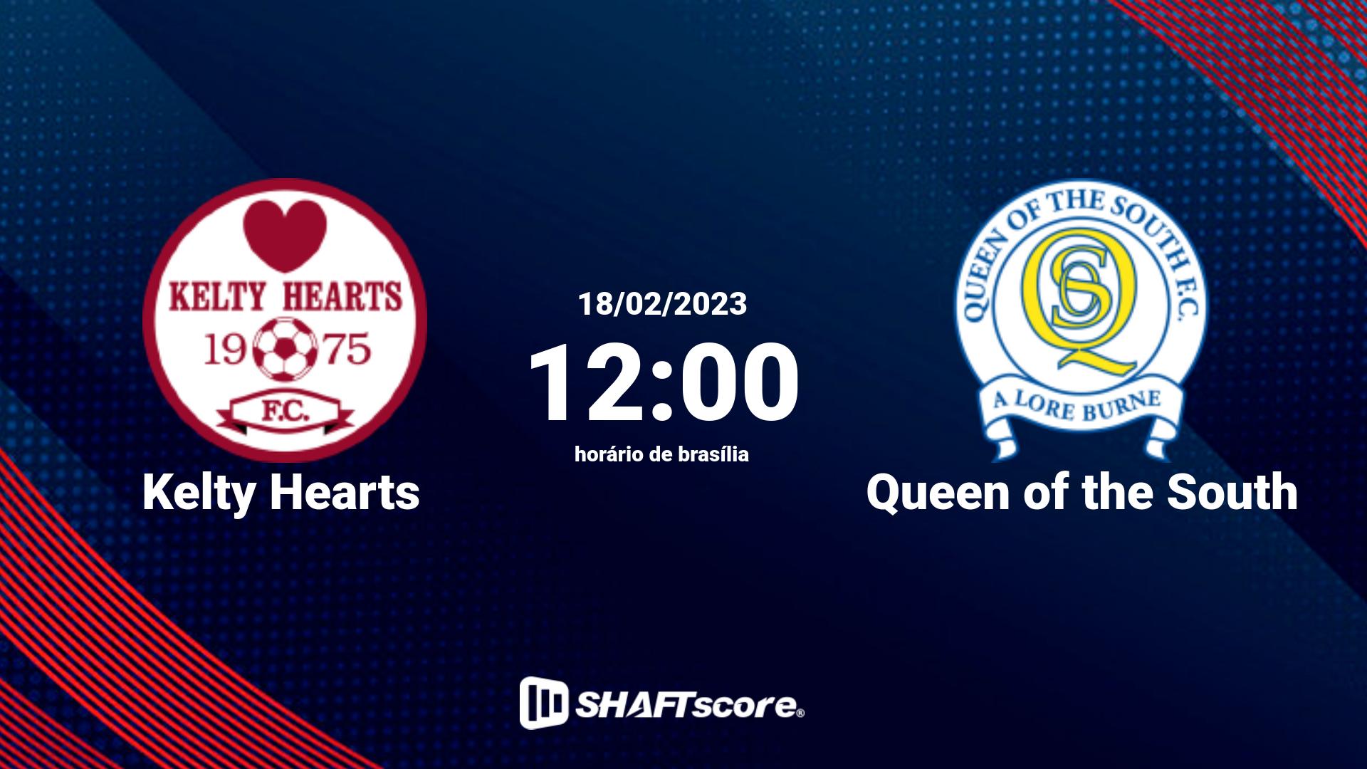 Estatísticas do jogo Kelty Hearts vs Queen of the South 18.02 12:00