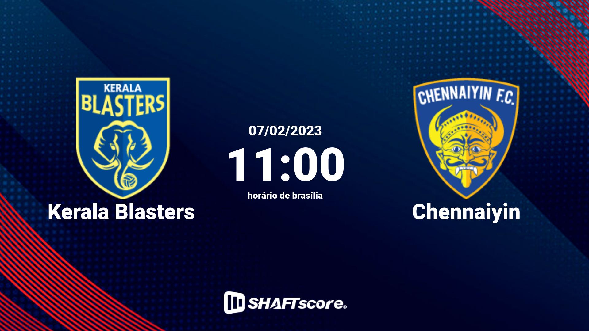 Estatísticas do jogo Kerala Blasters vs Chennaiyin 07.02 11:00