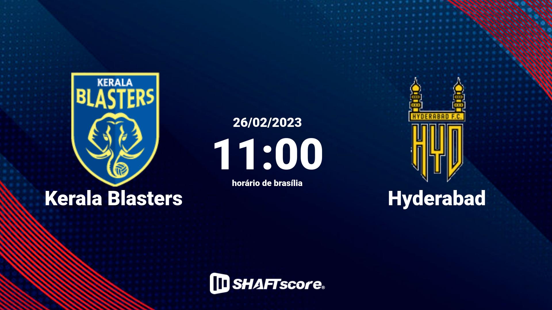 Estatísticas do jogo Kerala Blasters vs Hyderabad 26.02 11:00