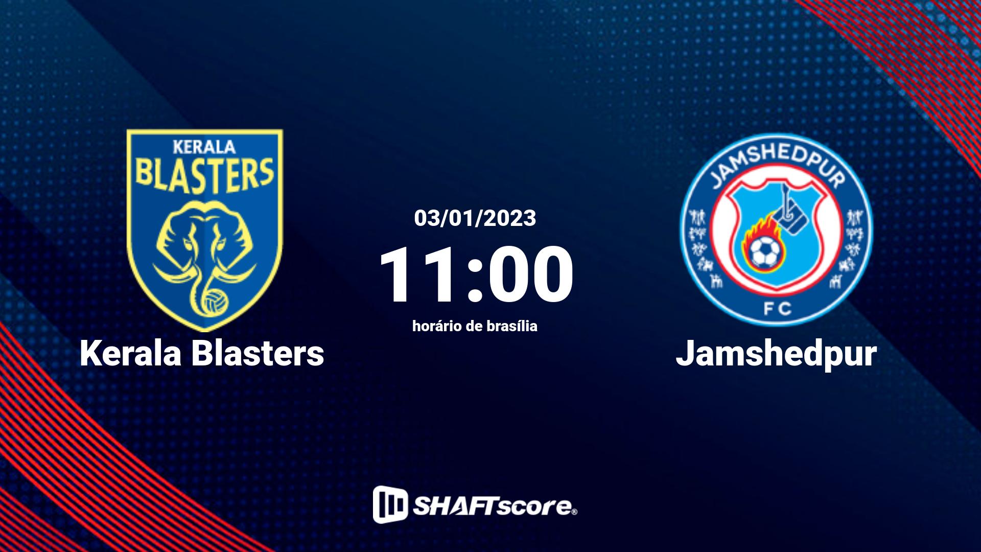 Estatísticas do jogo Kerala Blasters vs Jamshedpur 03.01 11:00