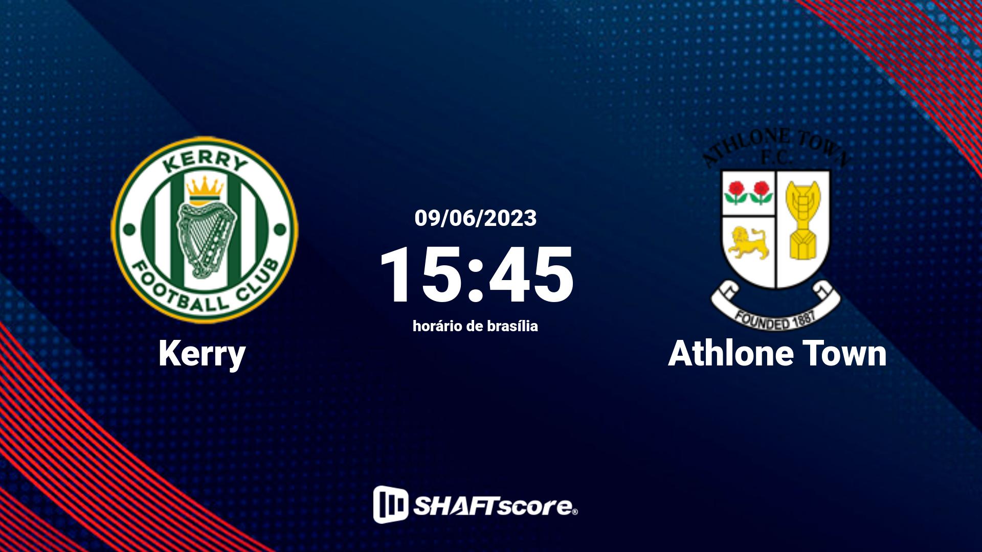 Estatísticas do jogo Kerry vs Athlone Town 09.06 15:45