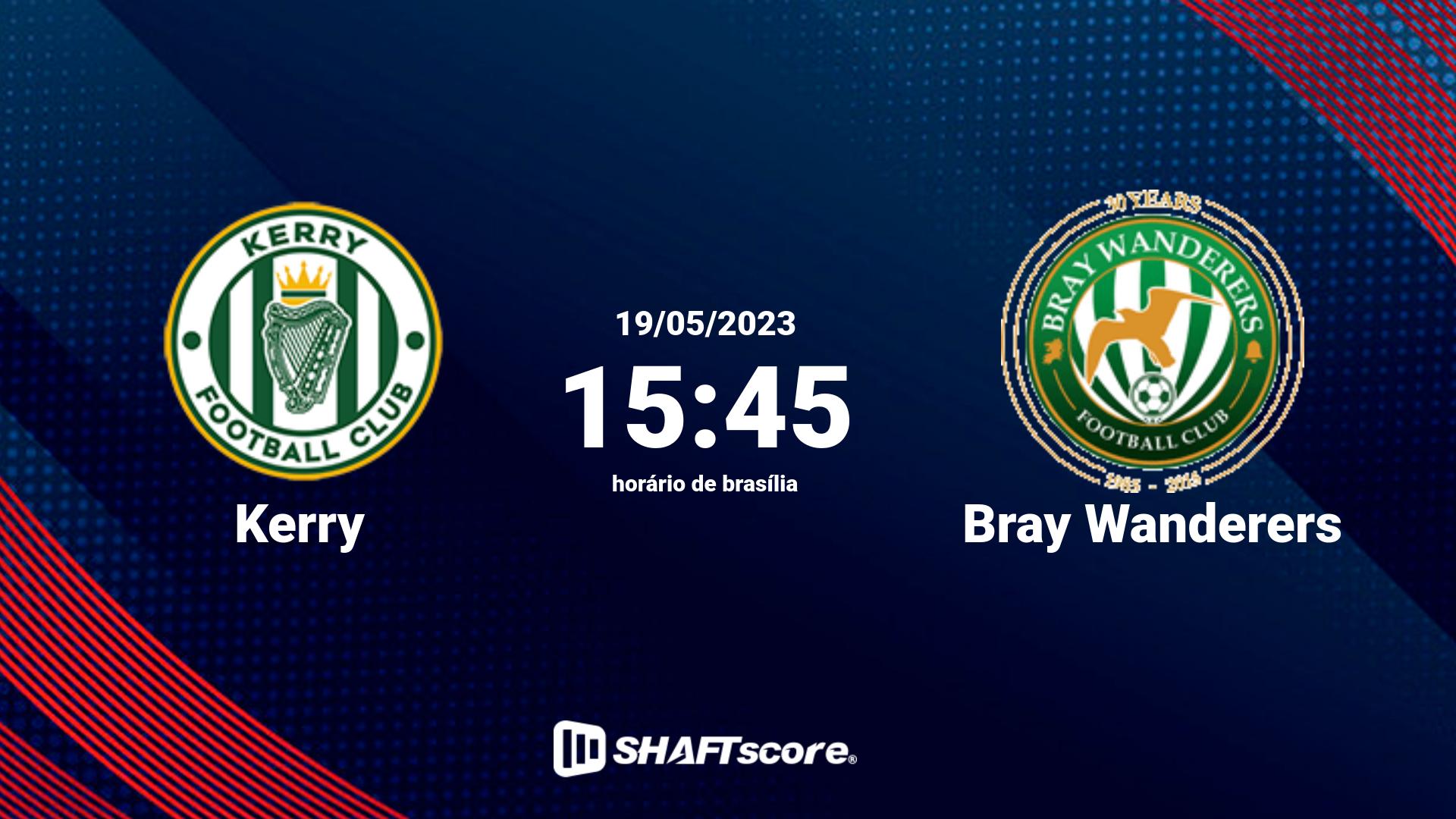 Estatísticas do jogo Kerry vs Bray Wanderers 19.05 15:45