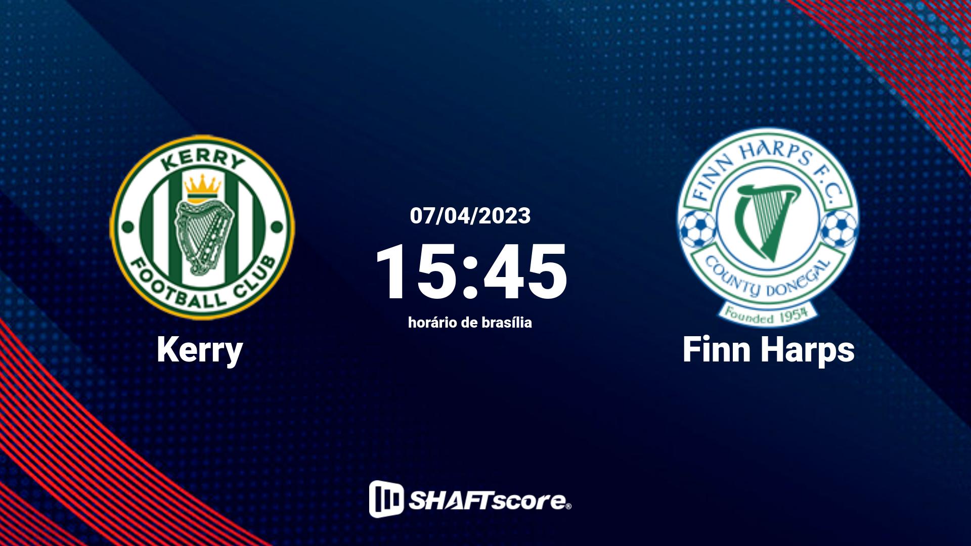 Estatísticas do jogo Kerry vs Finn Harps 07.04 15:45