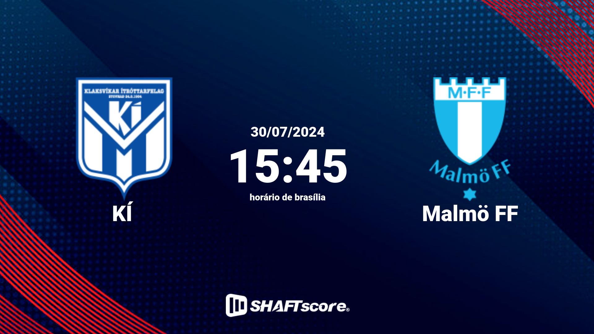 Estatísticas do jogo KÍ vs Malmö FF 30.07 15:45