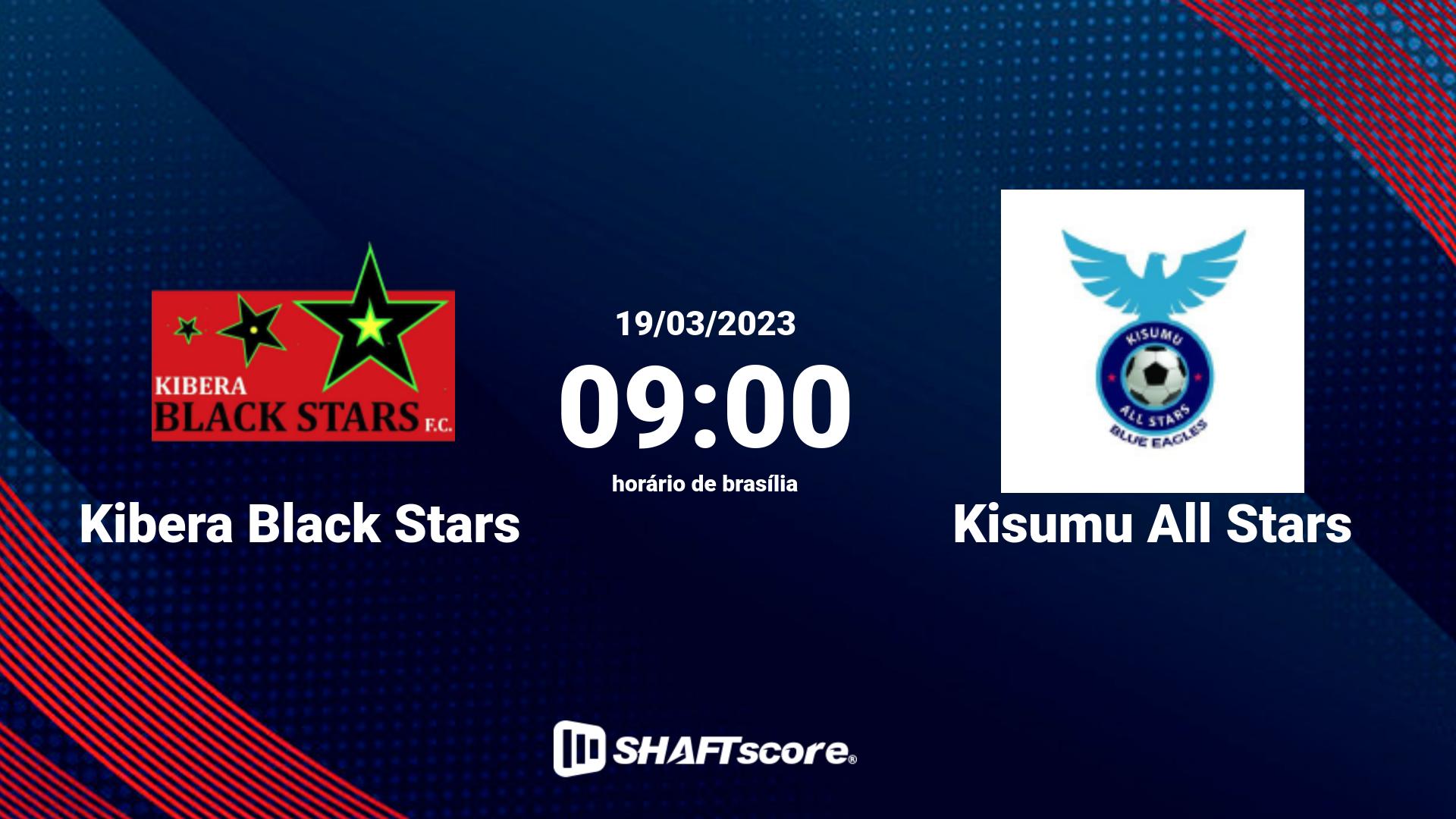 Estatísticas do jogo Kibera Black Stars vs Kisumu All Stars 19.03 09:00