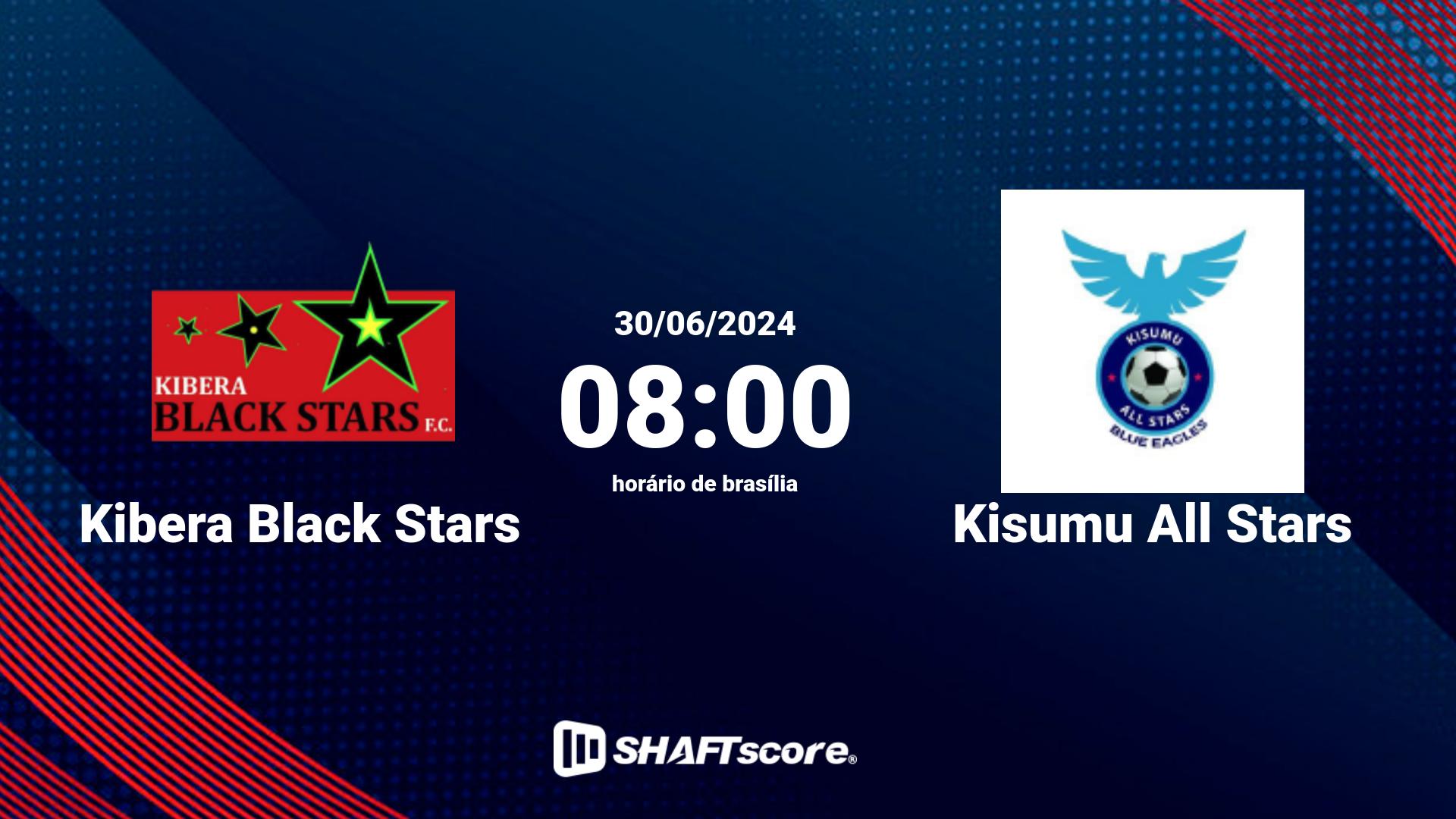 Estatísticas do jogo Kibera Black Stars vs Kisumu All Stars 30.06 08:00