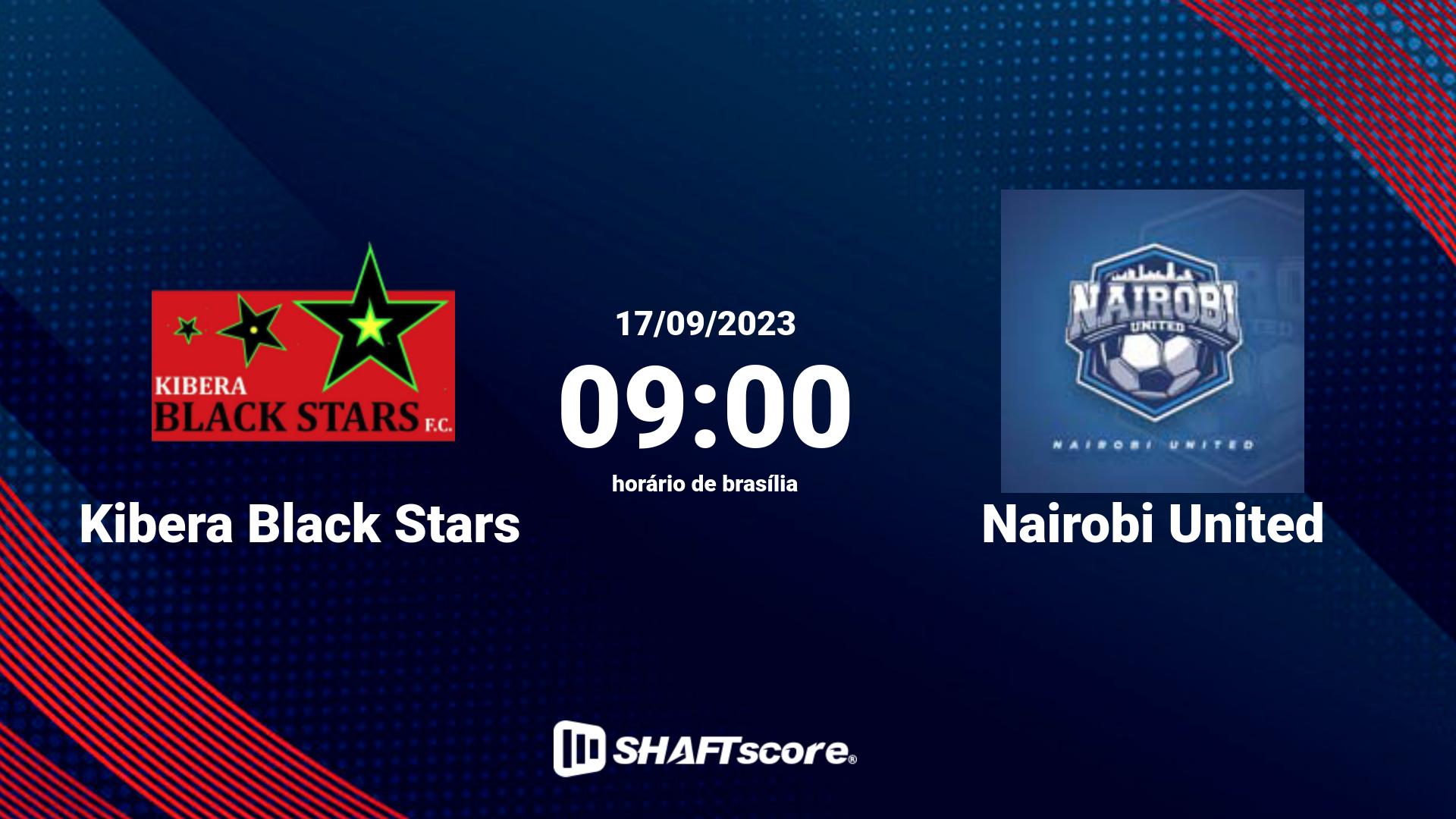 Estatísticas do jogo Kibera Black Stars vs Nairobi United 17.09 09:00