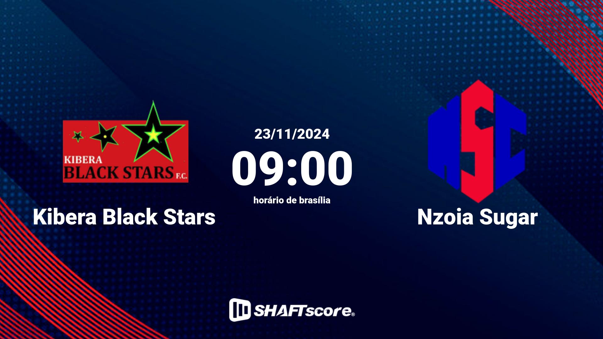 Estatísticas do jogo Kibera Black Stars vs Nzoia Sugar 23.11 09:00