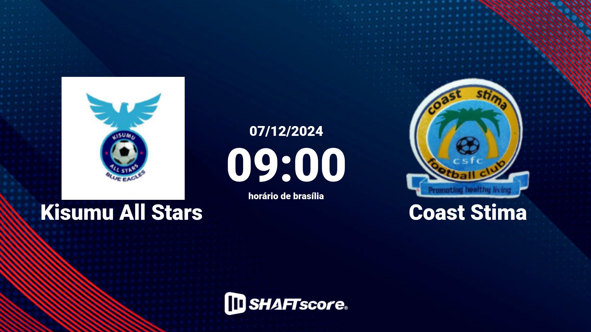 Estatísticas do jogo Kisumu All Stars vs Coast Stima 07.12 09:00