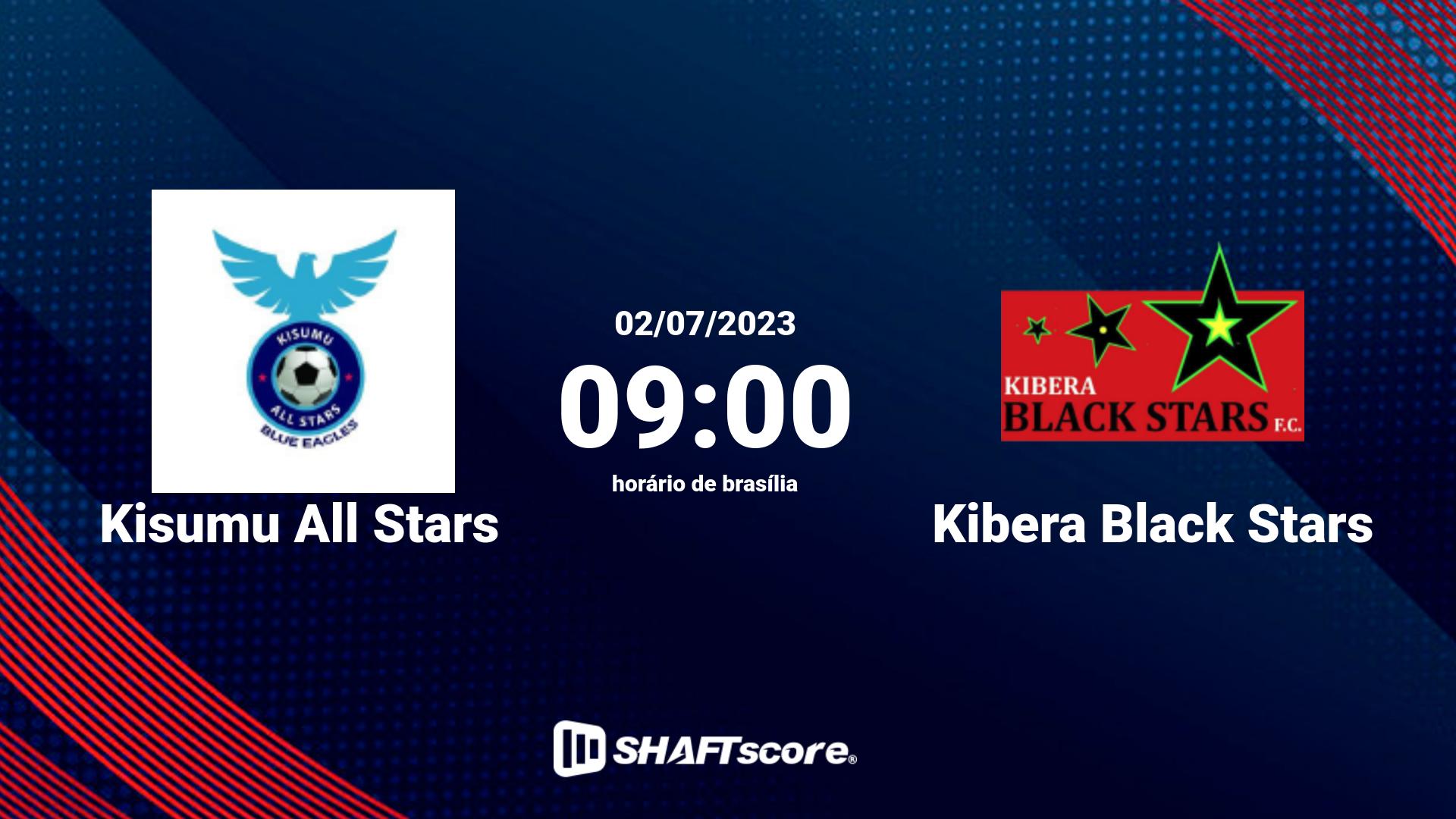 Estatísticas do jogo Kisumu All Stars vs Kibera Black Stars 02.07 09:00