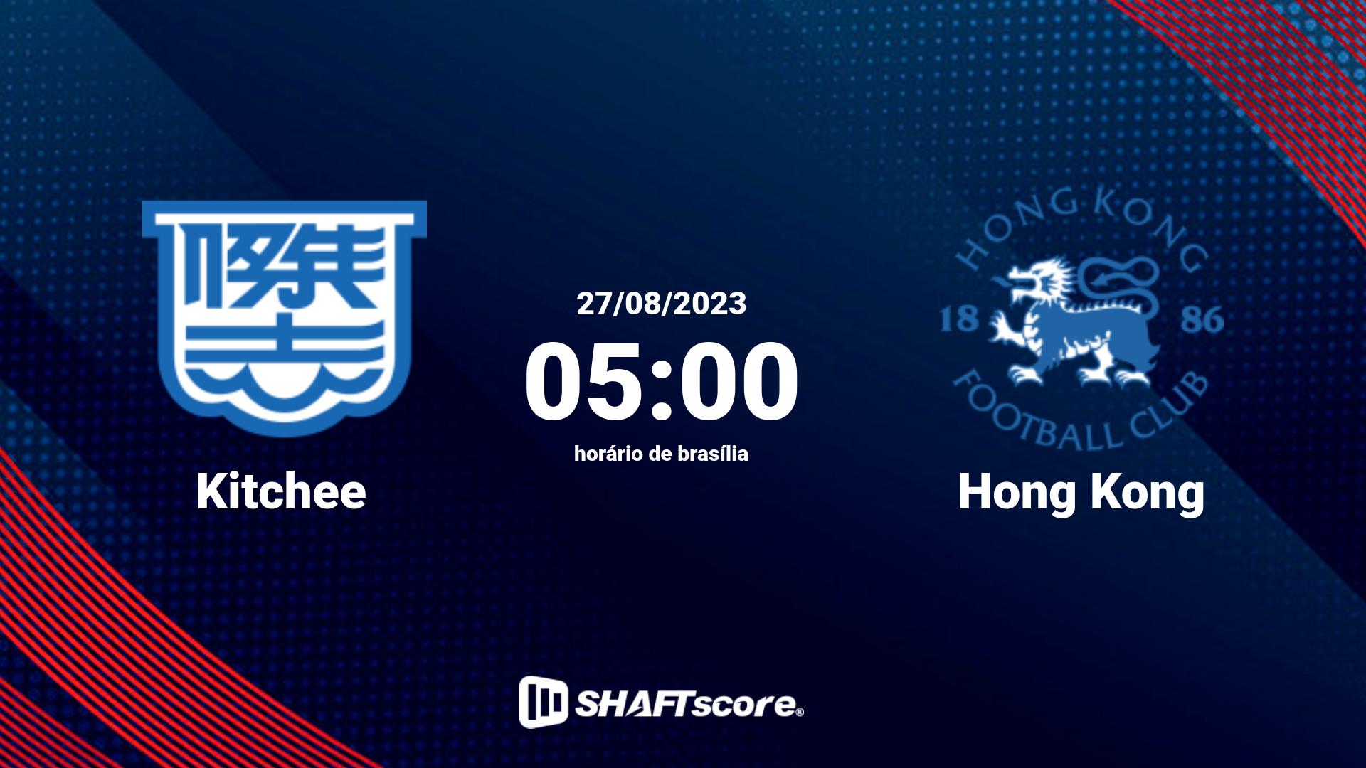 Estatísticas do jogo Kitchee vs Hong Kong 27.08 05:00