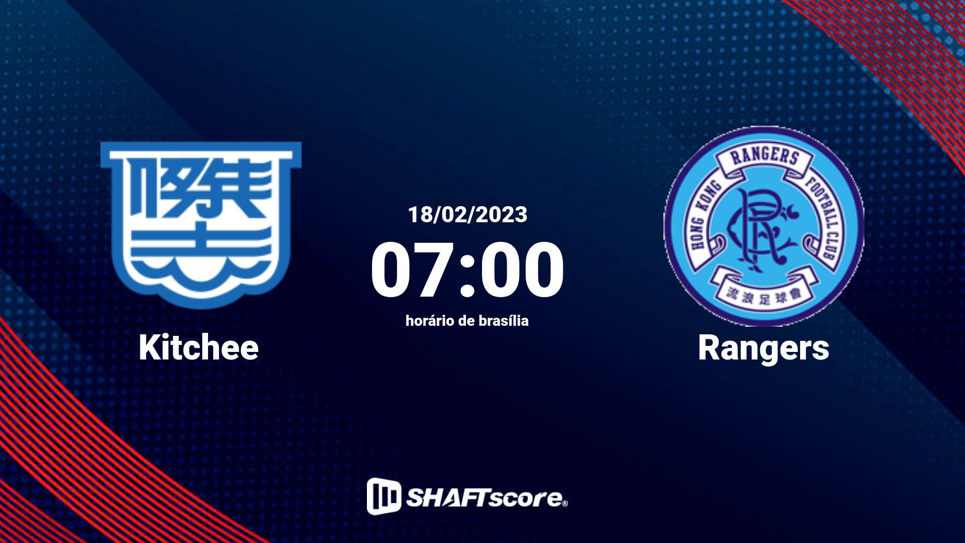 Estatísticas do jogo Kitchee vs Rangers 18.02 07:00