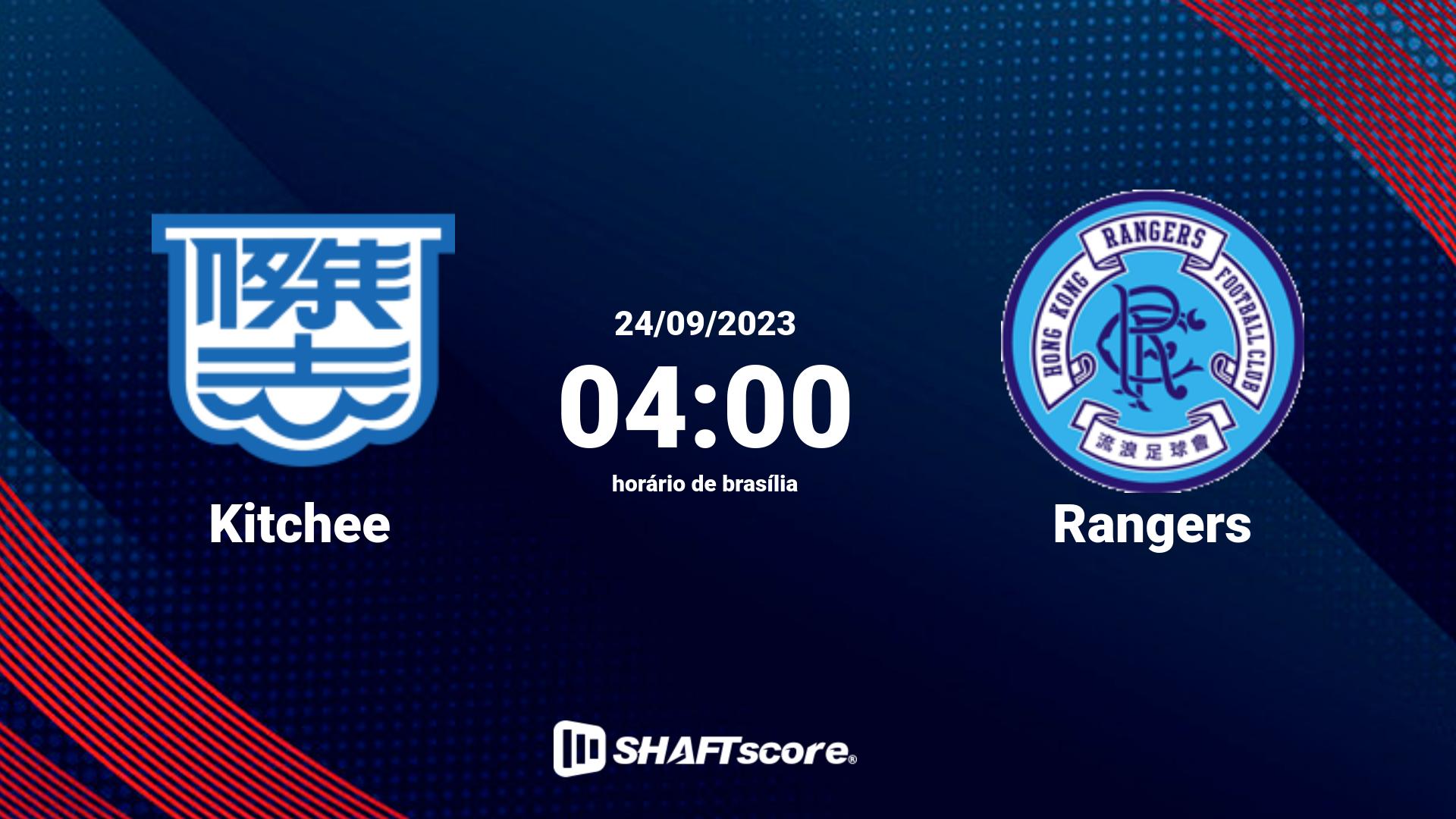 Estatísticas do jogo Kitchee vs Rangers 24.09 04:00