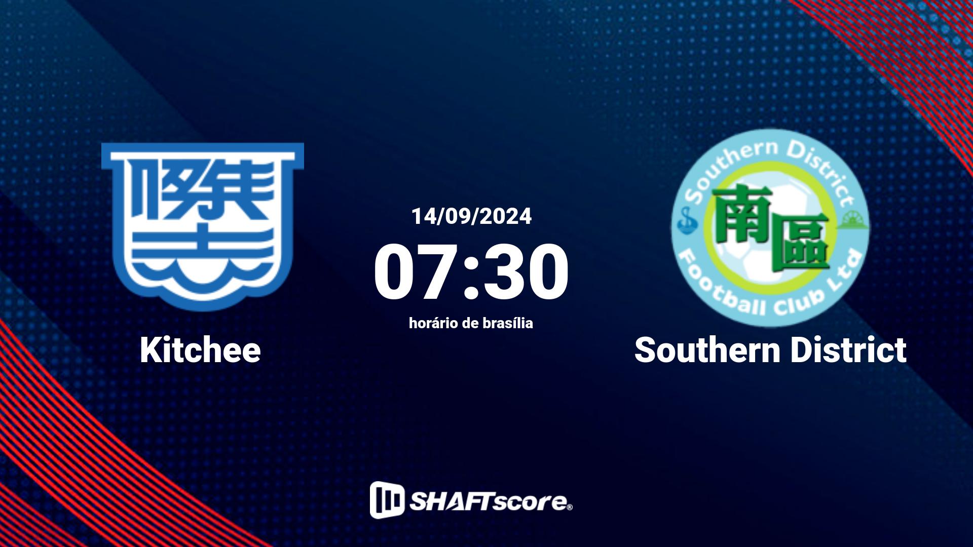 Estatísticas do jogo Kitchee vs Southern District 14.09 07:30