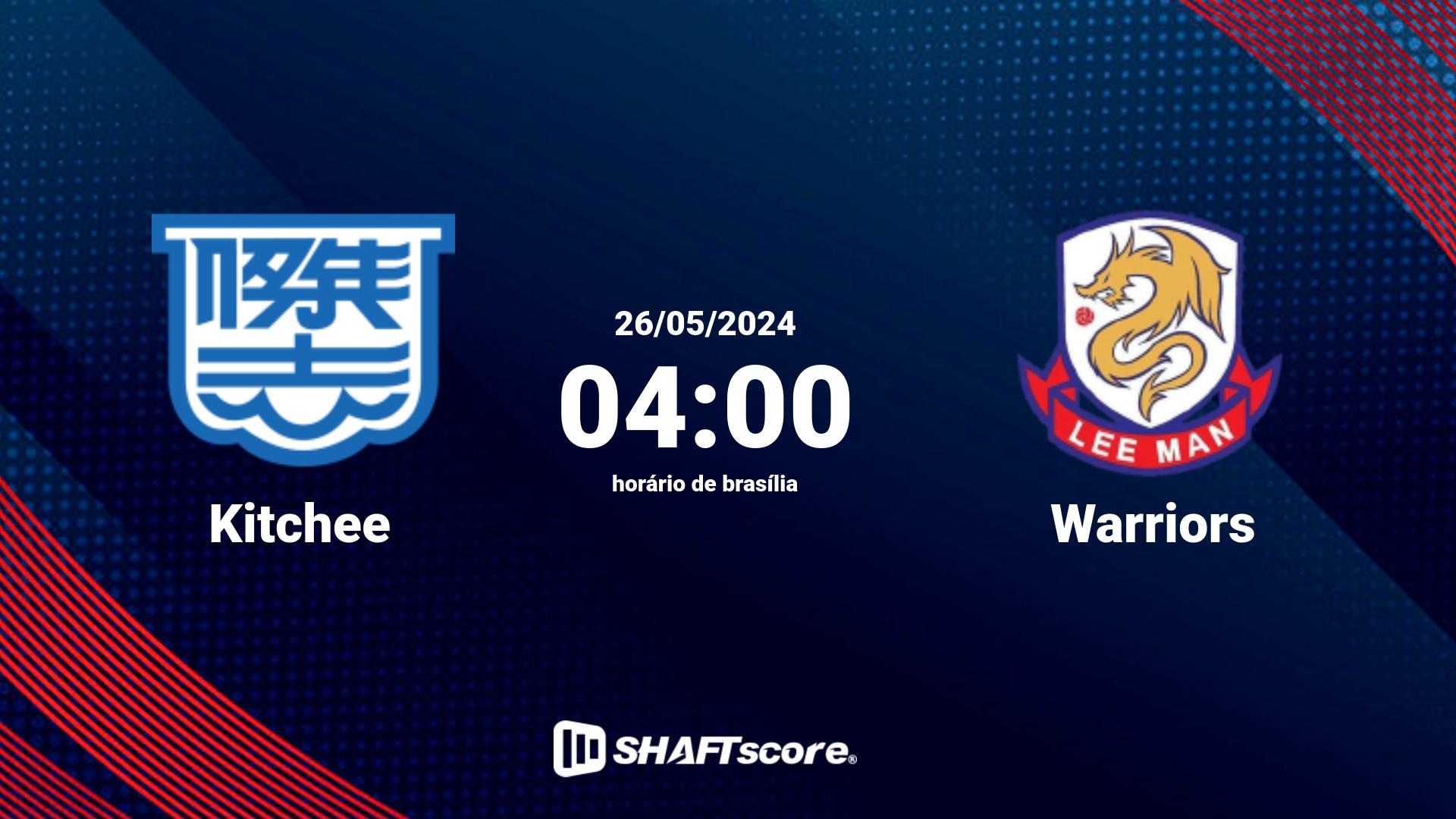 Estatísticas do jogo Kitchee vs Warriors 26.05 04:00