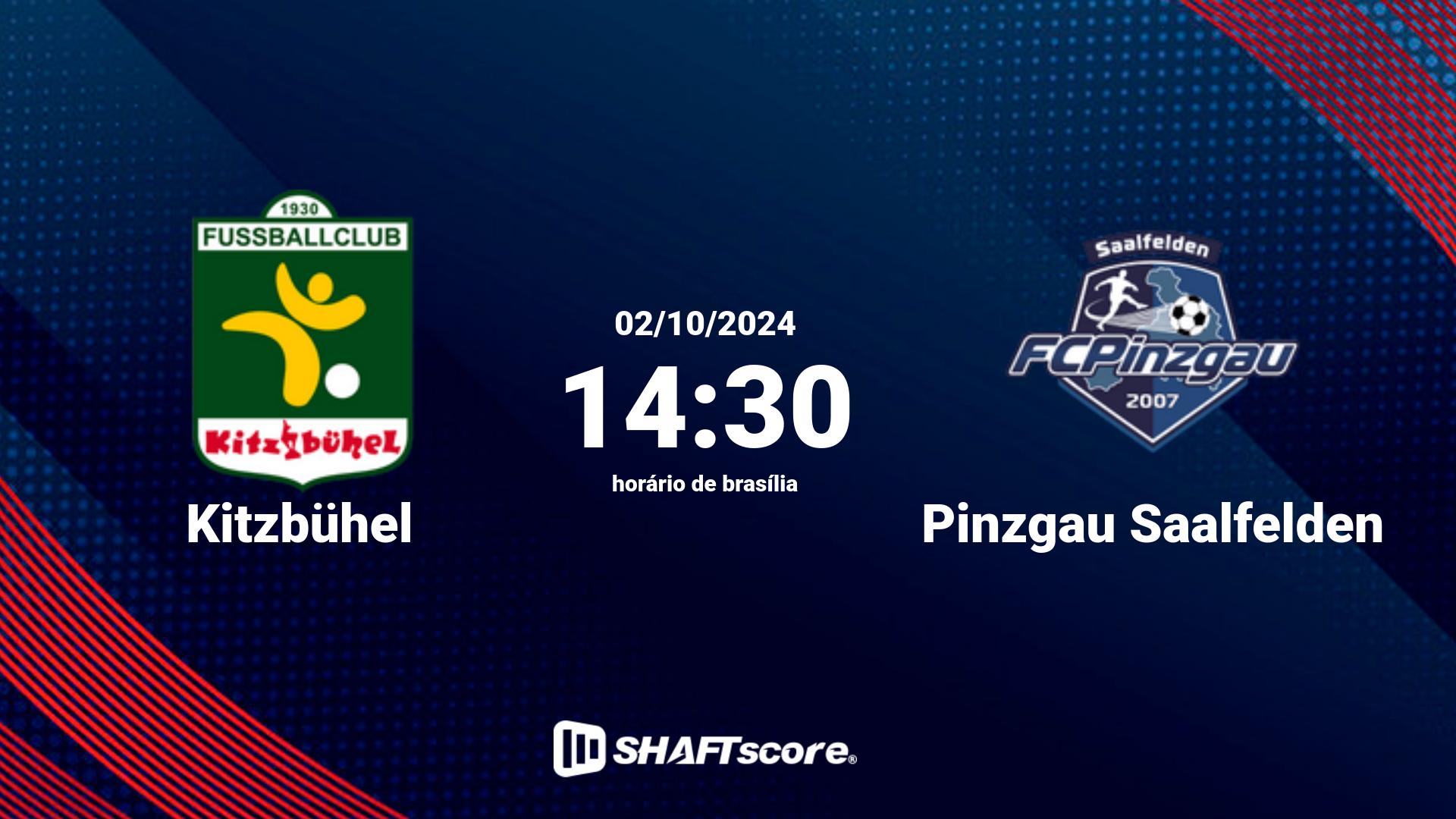 Estatísticas do jogo Kitzbühel vs Pinzgau Saalfelden 02.10 14:30