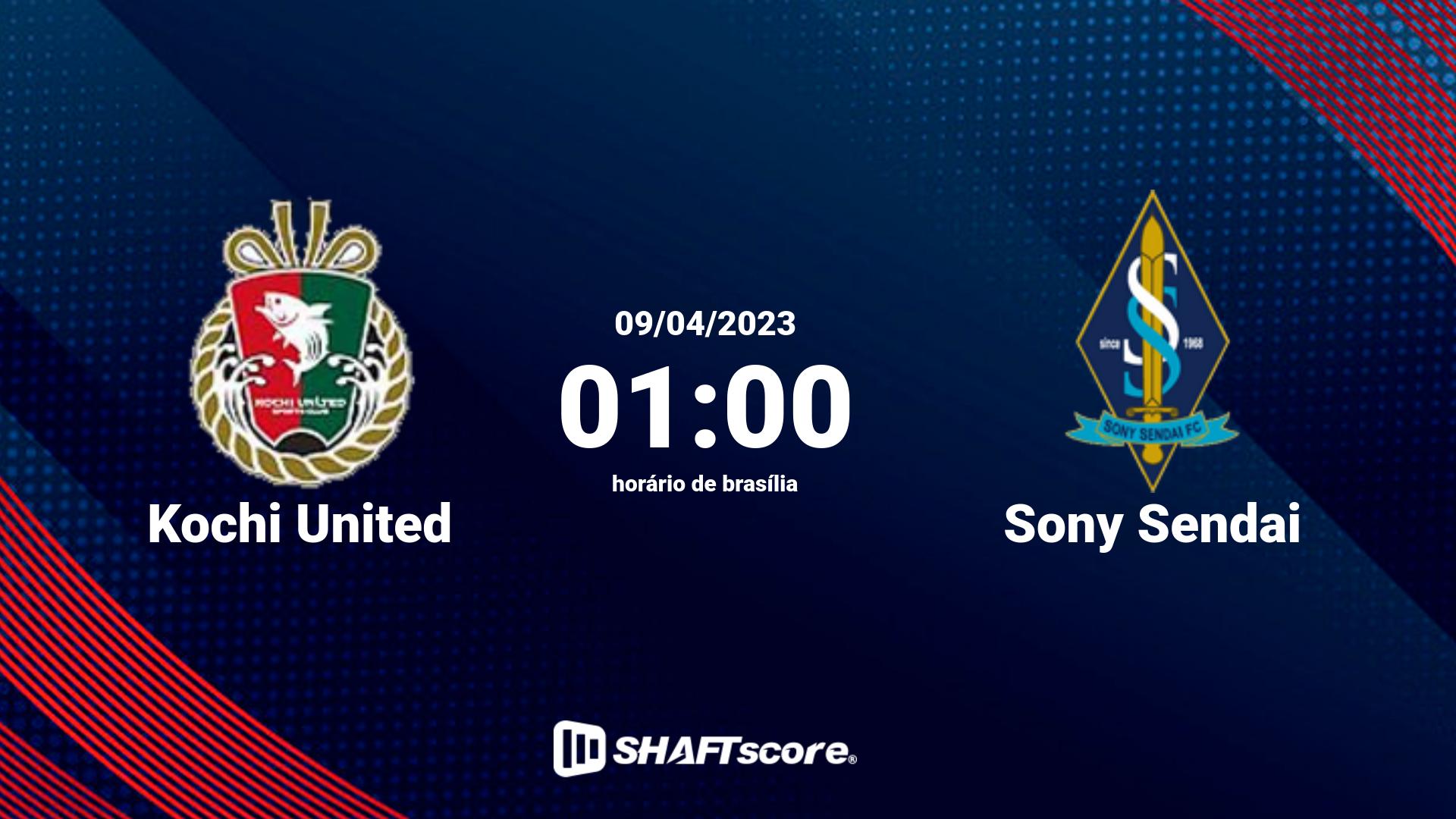 Estatísticas do jogo Kochi United vs Sony Sendai 09.04 01:00