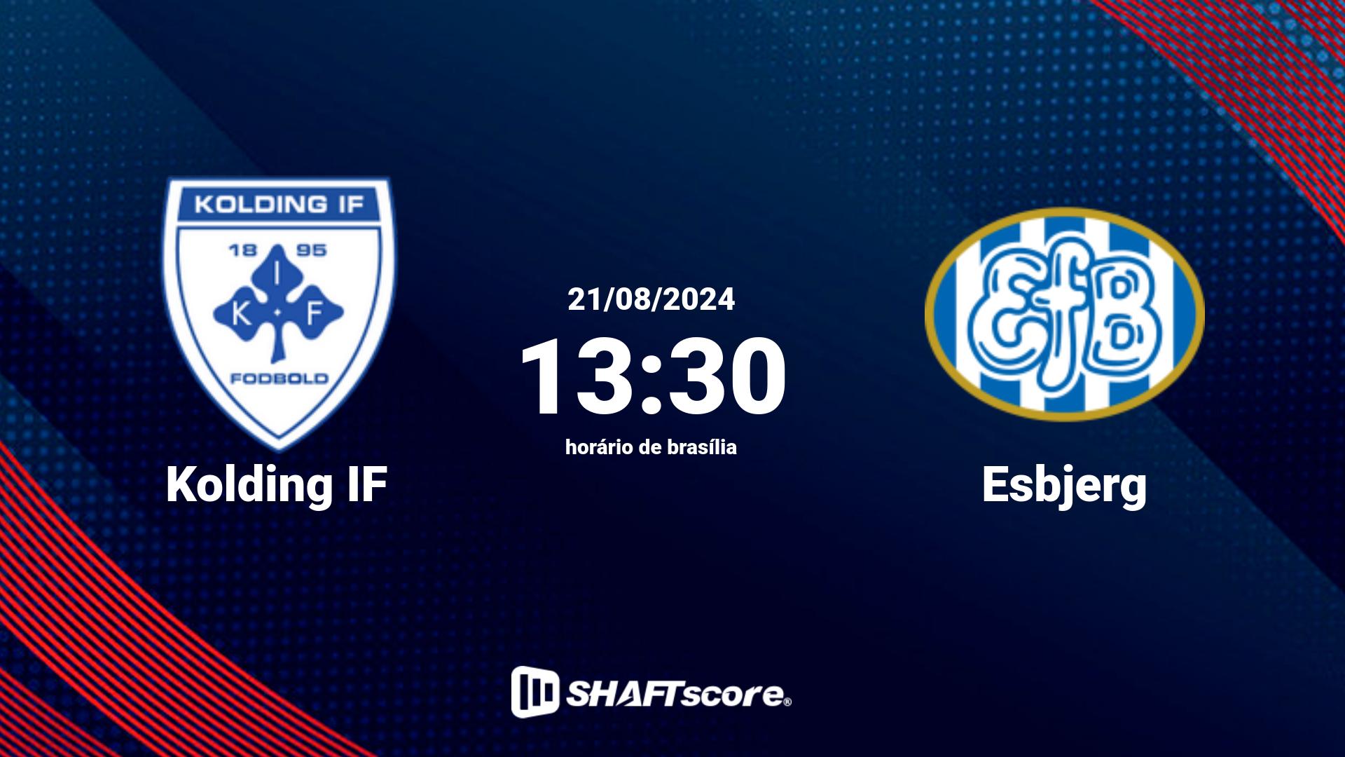 Estatísticas do jogo Kolding IF vs Esbjerg 21.08 13:30