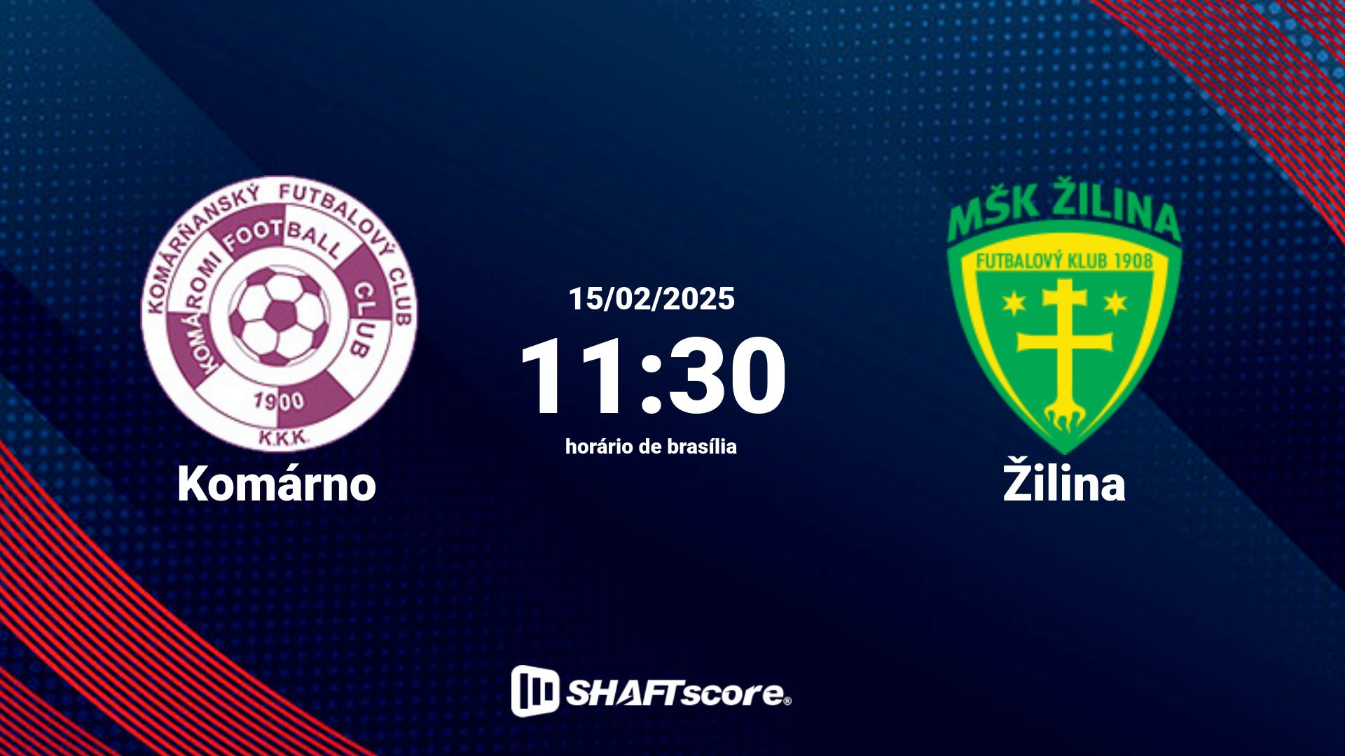 Estatísticas do jogo Komárno vs Žilina 15.02 11:30