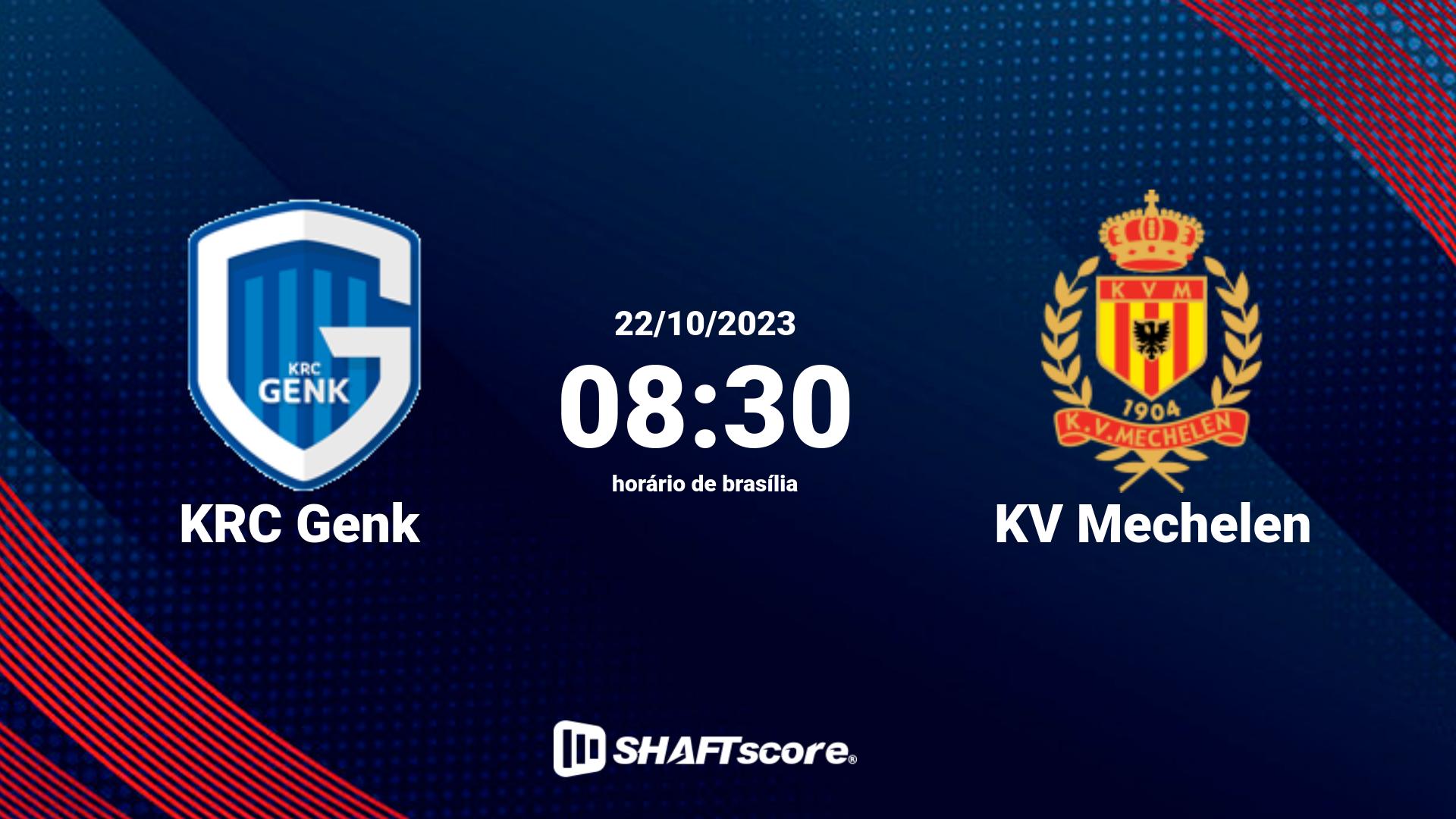 Estatísticas do jogo KRC Genk vs KV Mechelen 22.10 08:30