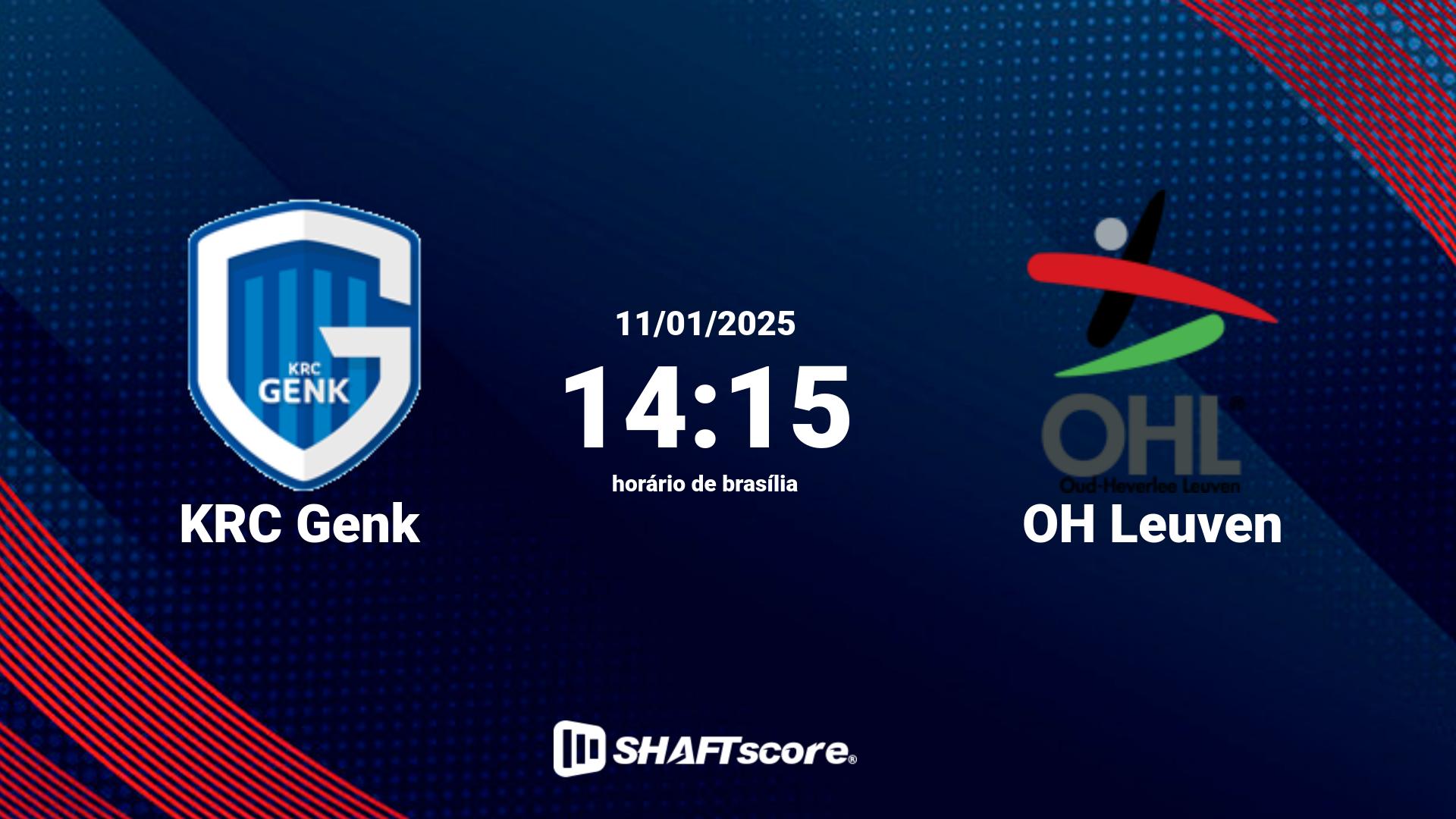 Estatísticas do jogo KRC Genk vs OH Leuven 11.01 14:15