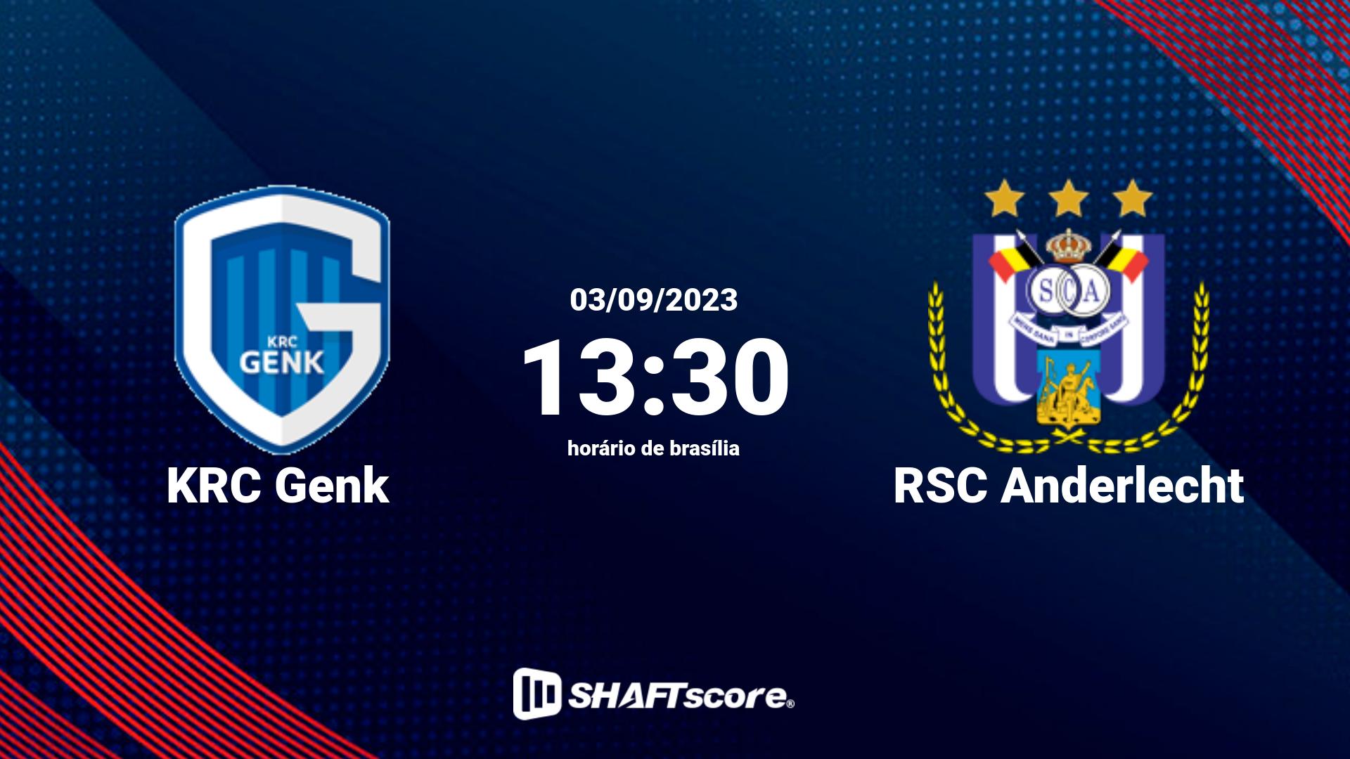 Estatísticas do jogo KRC Genk vs RSC Anderlecht 03.09 13:30