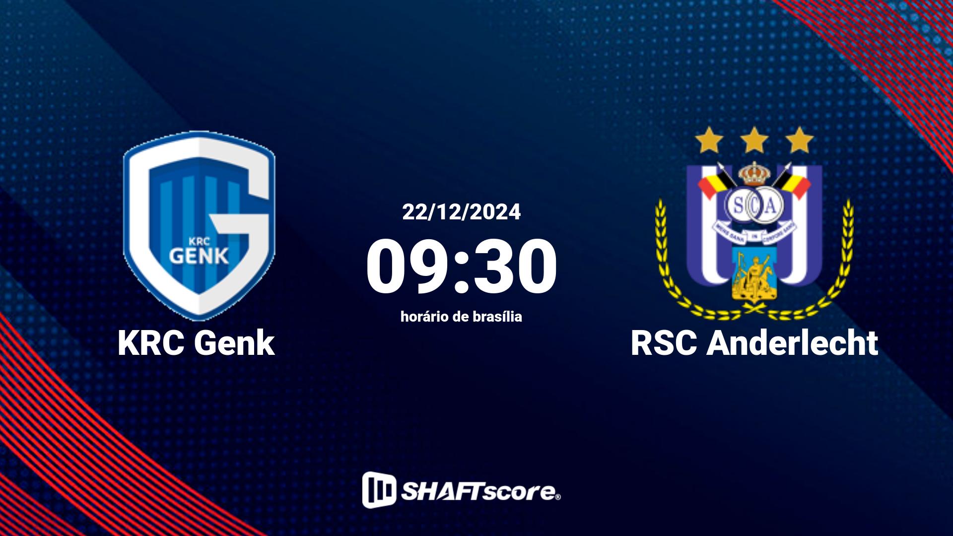 Estatísticas do jogo KRC Genk vs RSC Anderlecht 22.12 09:30