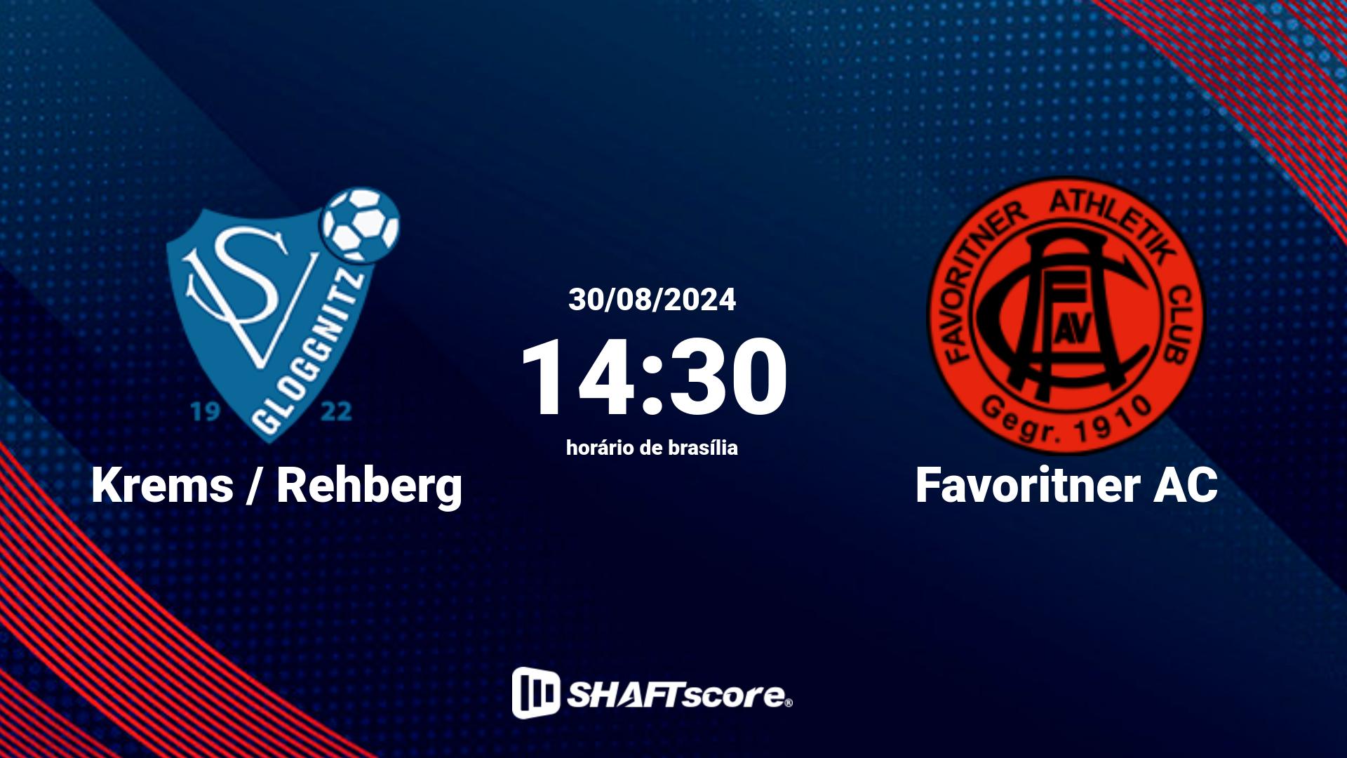 Estatísticas do jogo Krems / Rehberg vs Favoritner AC 30.08 14:30