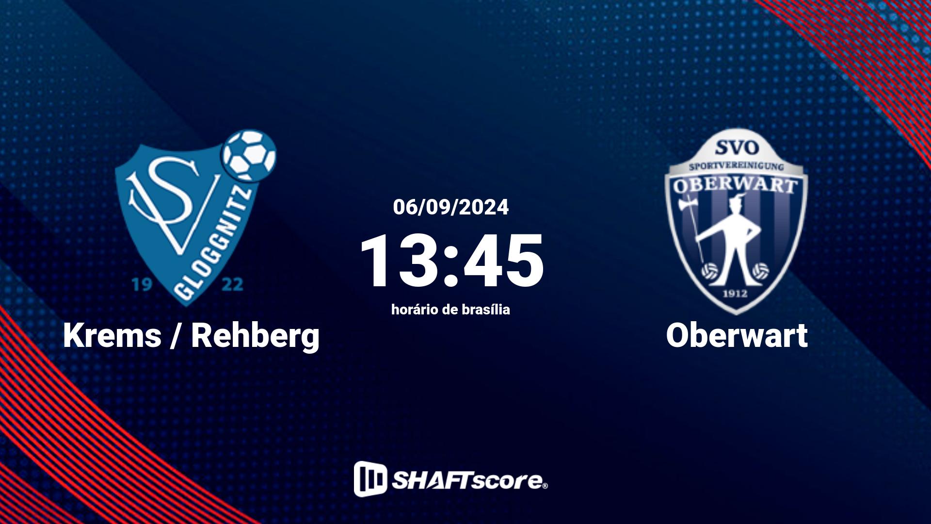 Estatísticas do jogo Krems / Rehberg vs Oberwart 06.09 13:45