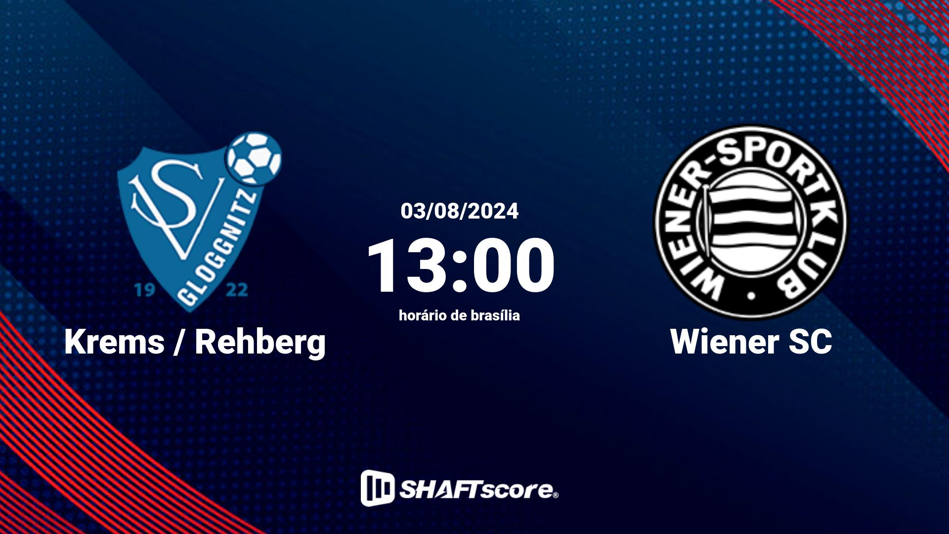 Estatísticas do jogo Krems / Rehberg vs Wiener SC 03.08 13:00