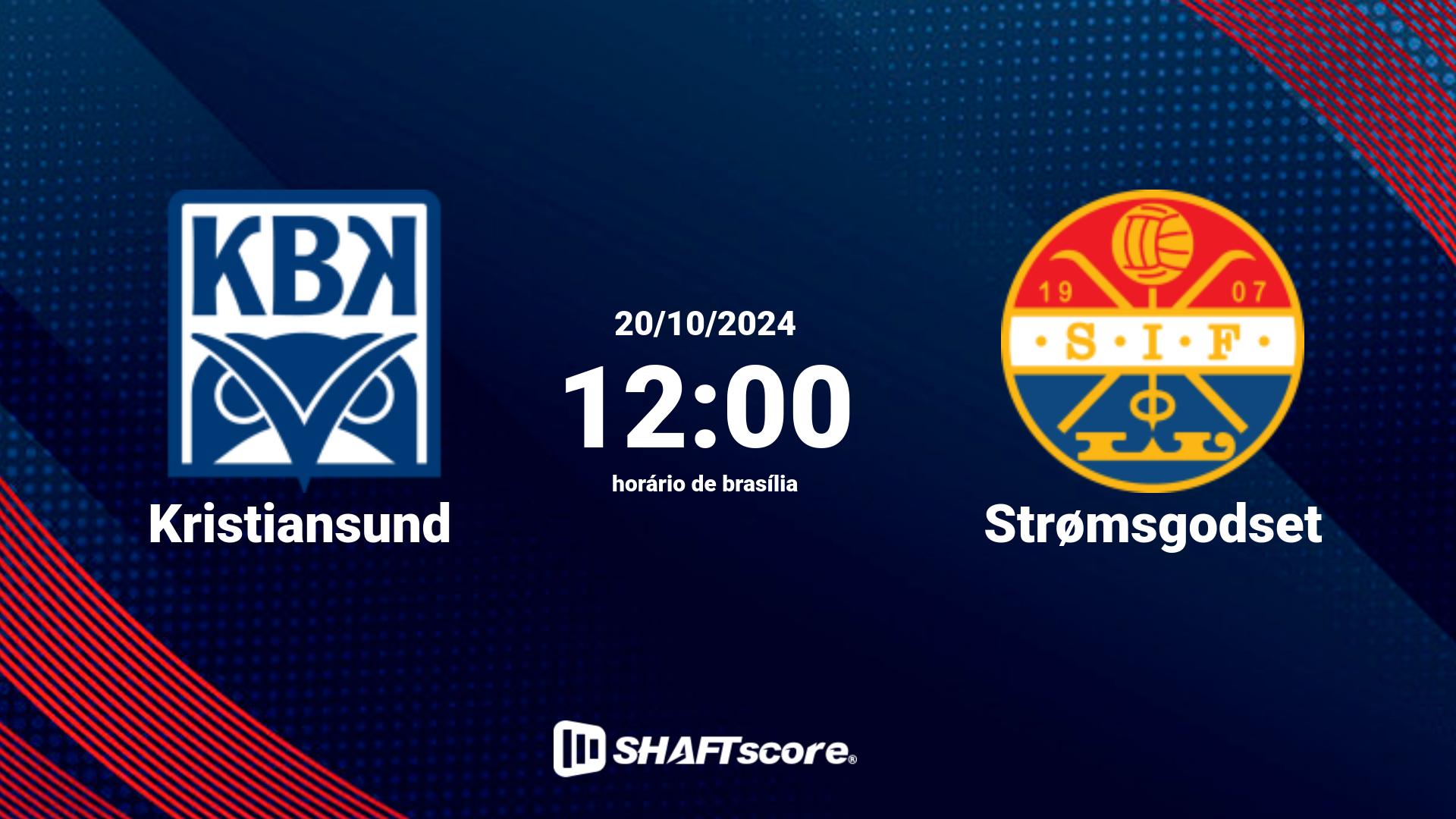 Estatísticas do jogo Kristiansund vs Strømsgodset 20.10 12:00