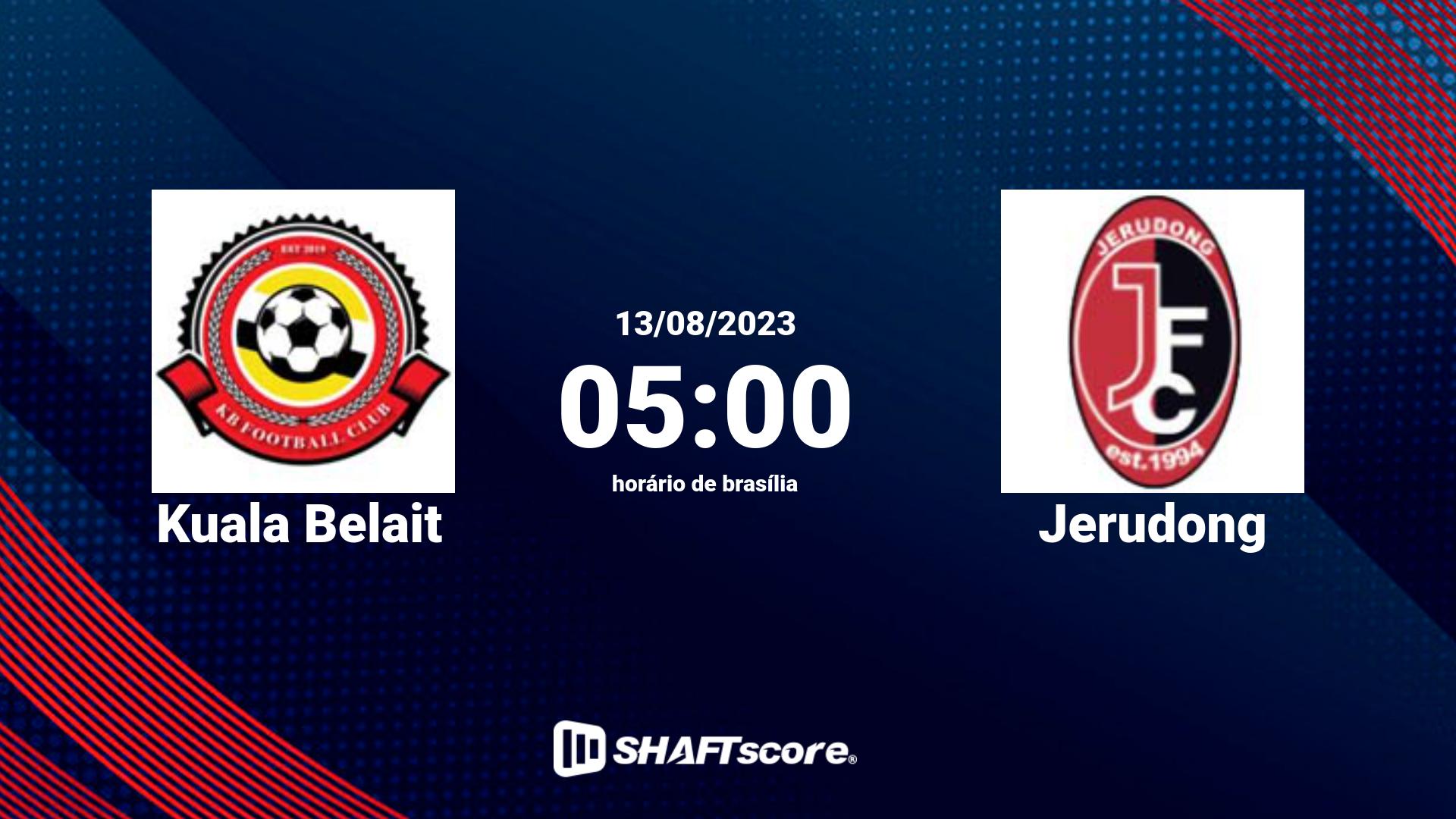 Estatísticas do jogo Kuala Belait vs Jerudong 13.08 05:00