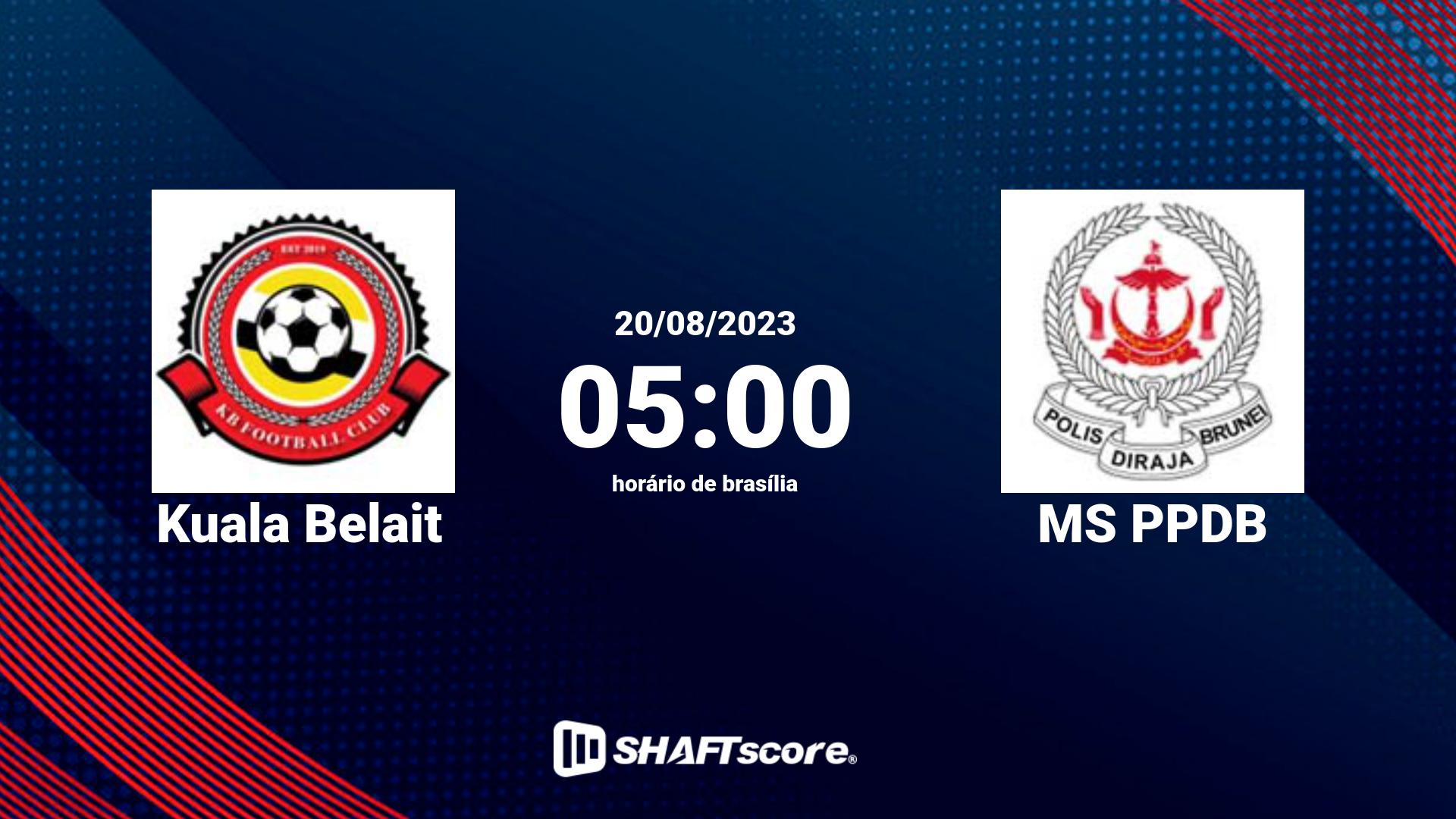 Estatísticas do jogo Kuala Belait vs MS PPDB 20.08 05:00