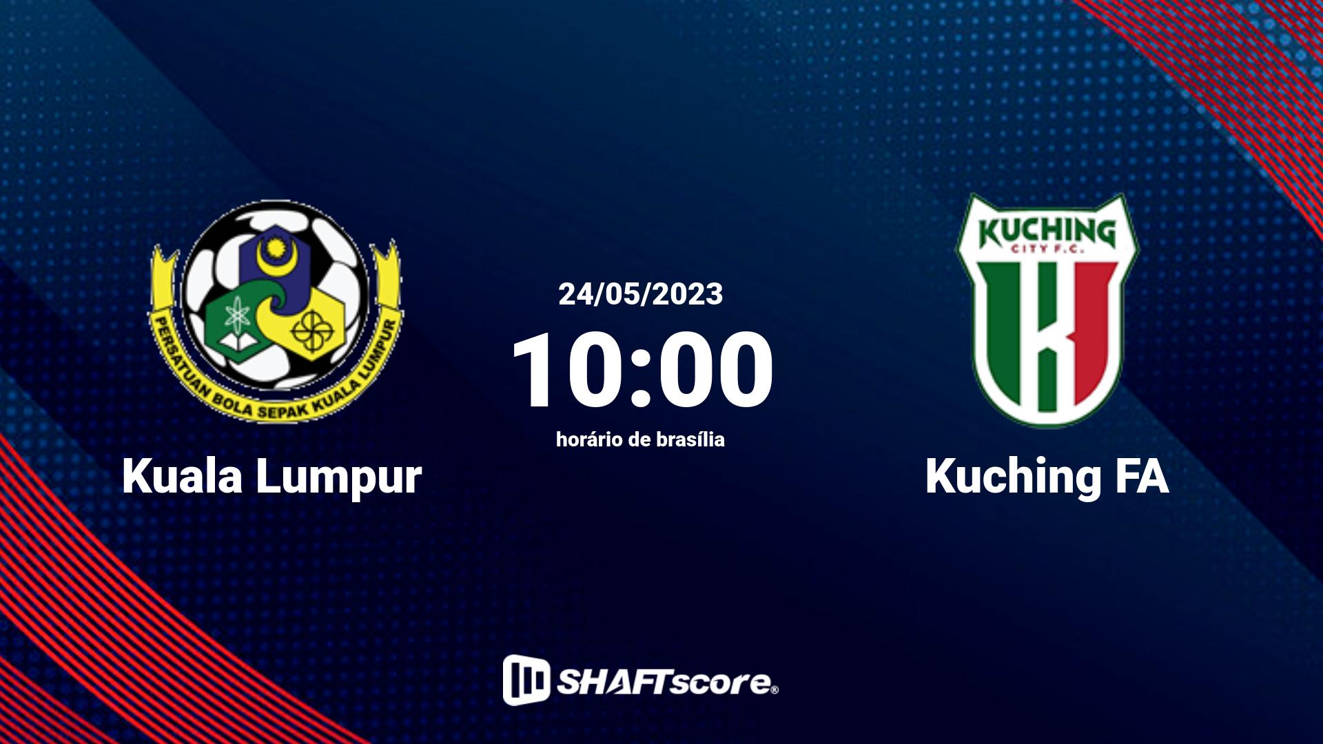 Estatísticas do jogo Kuala Lumpur vs Kuching FA 24.05 10:00