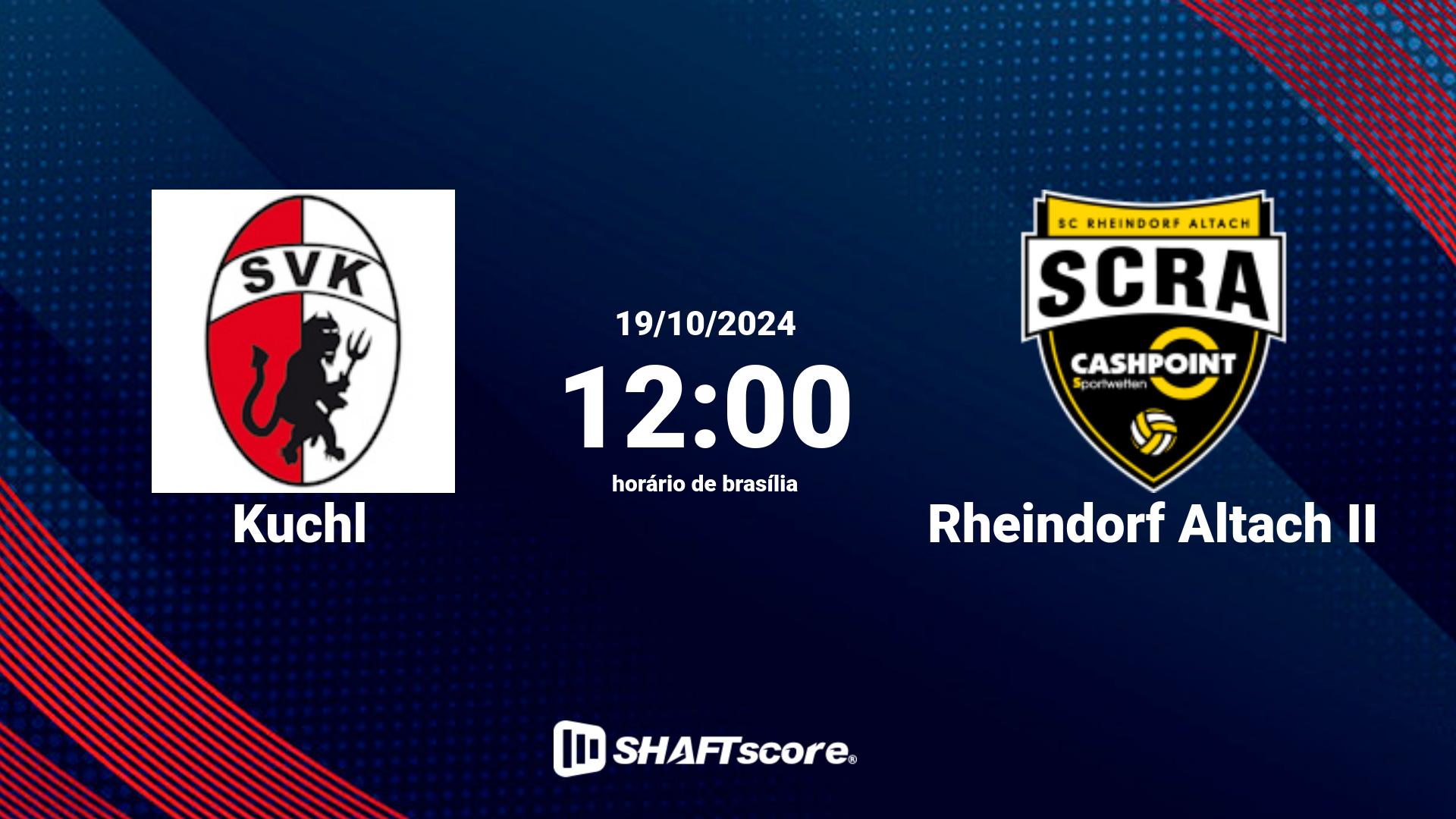 Estatísticas do jogo Kuchl vs Rheindorf Altach II 19.10 12:00