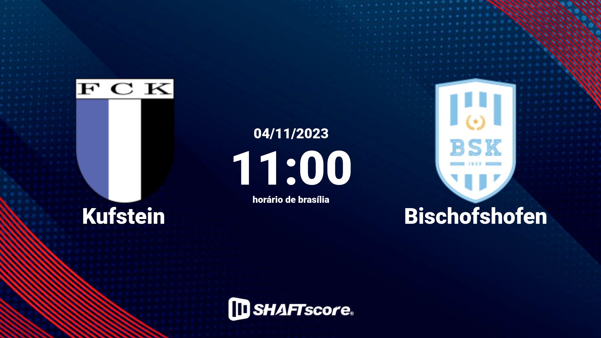 Estatísticas do jogo Kufstein vs Bischofshofen 04.11 11:00