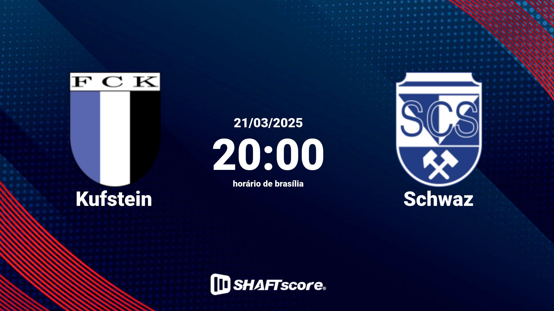 Estatísticas do jogo Kufstein vs Schwaz 21.03 20:00