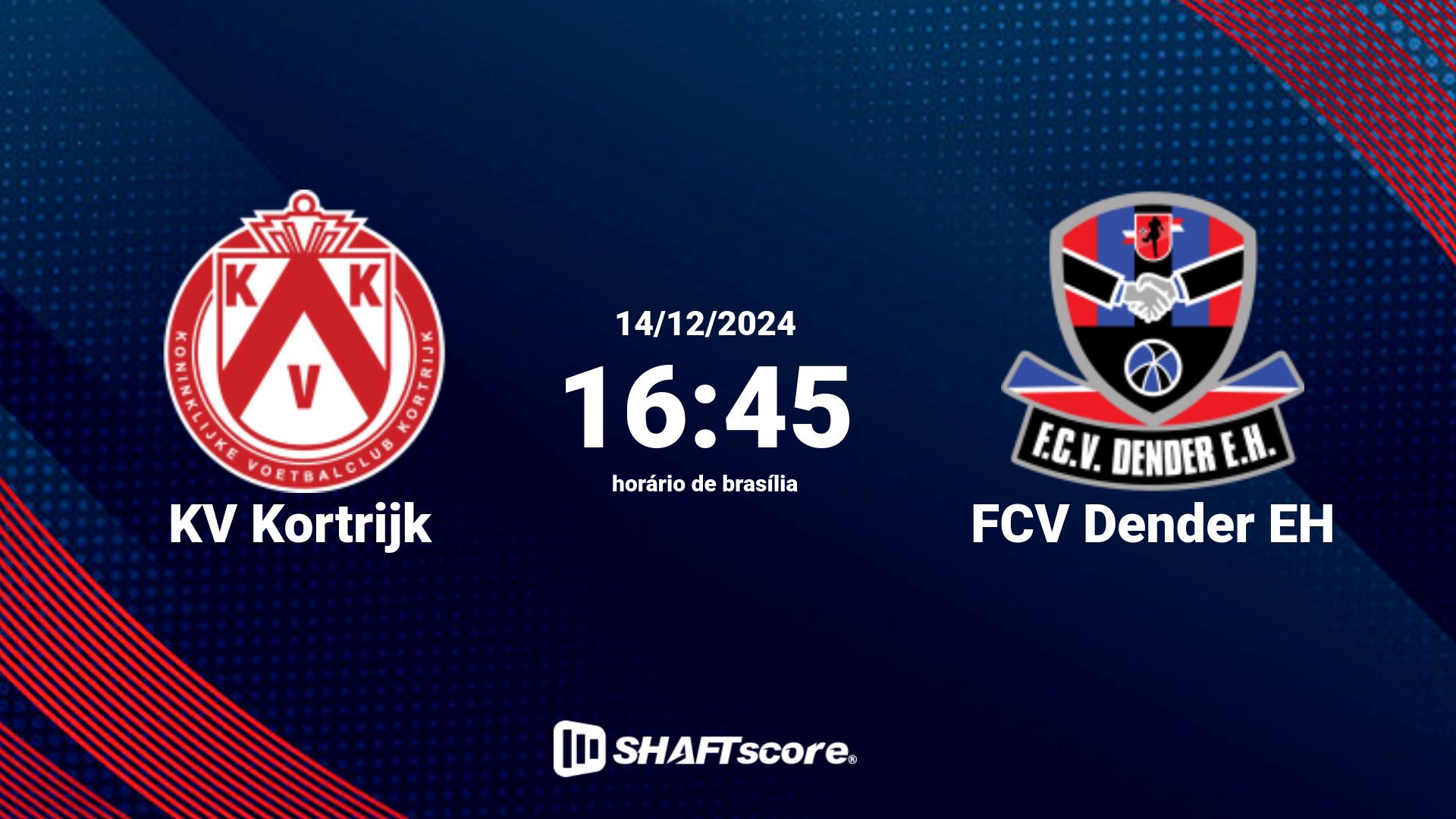 Estatísticas do jogo KV Kortrijk vs FCV Dender EH 14.12 16:45